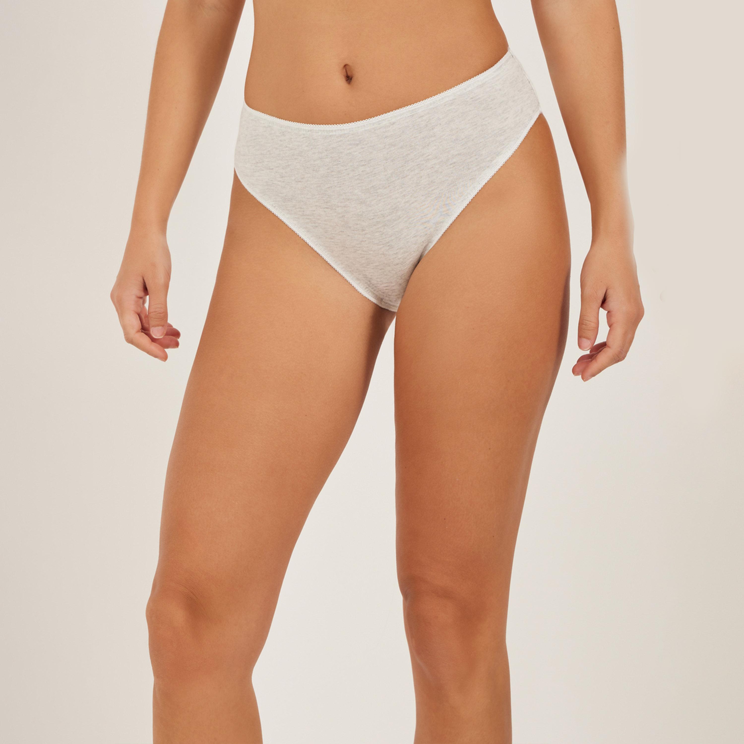 ستايلي - مجموعة من 5 قطع - سراويل داخلية متنوعة بفتحة ساق عالية-women-clothing-lingerie-panties-image-6