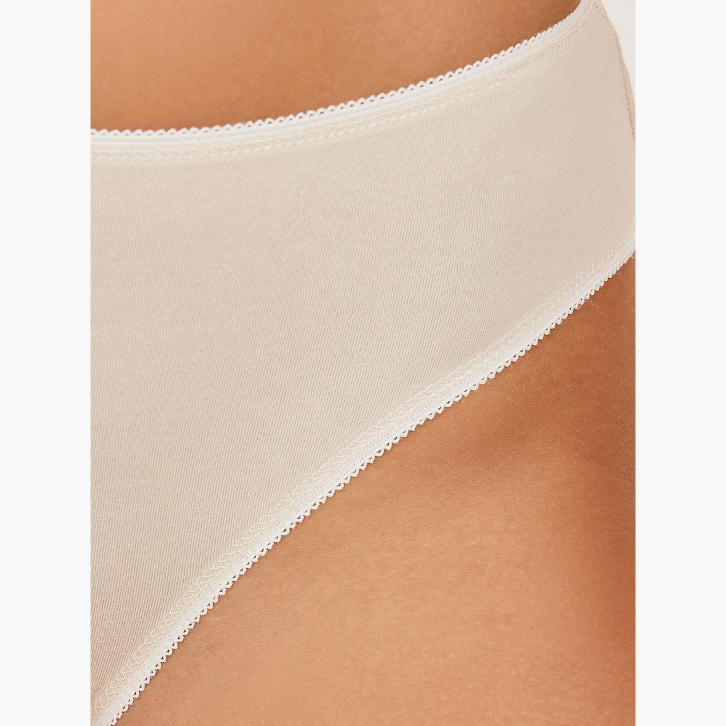 Styli Pack of 5 - Solid Hi-Leg Briefs-women-clothing-lingerie-panties-image-4