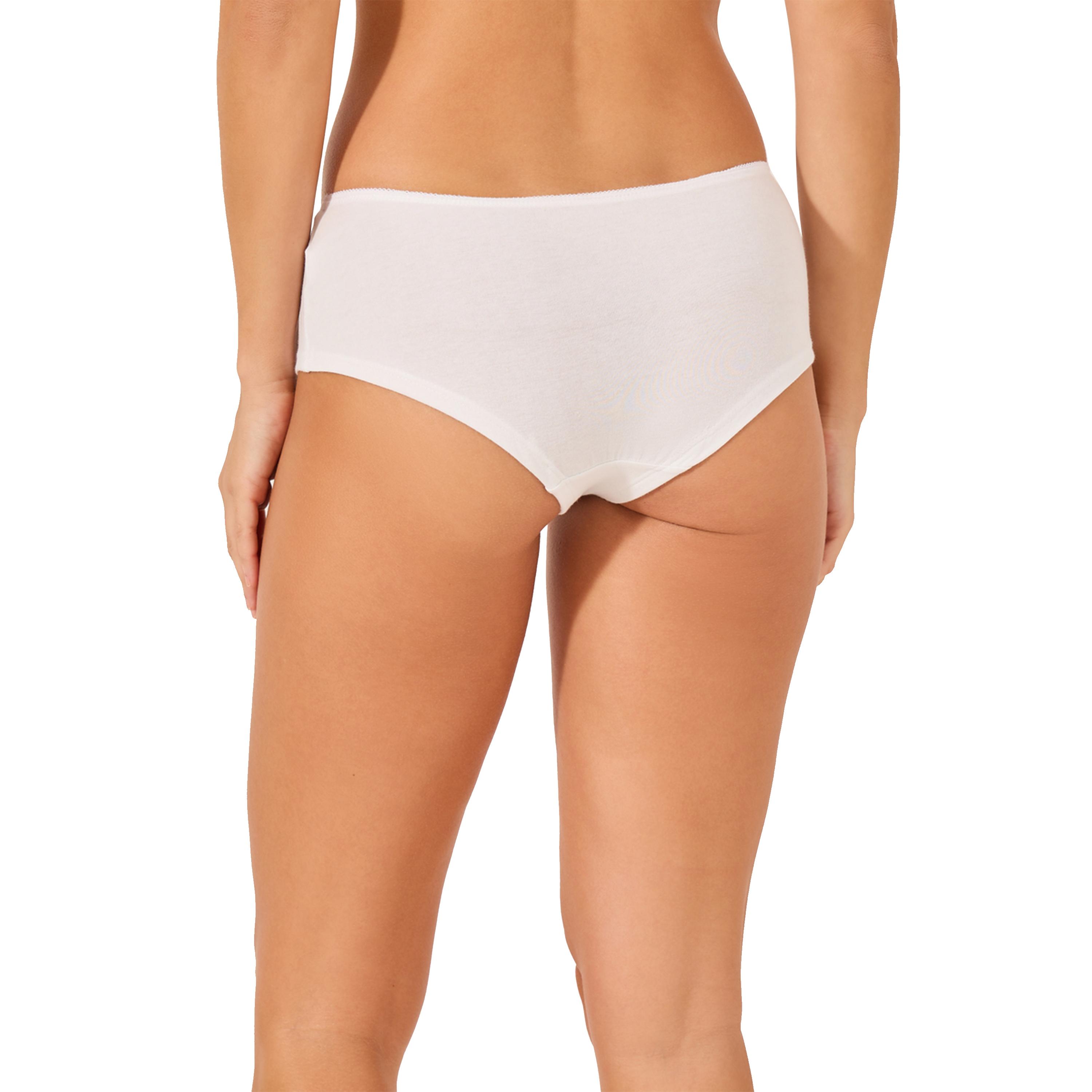 ستايلي - مجموعة من 5 قطع - سراويل داخلية قصيرة سادة بخصر مطاطي-women-clothing-lingerie-panties-image-5