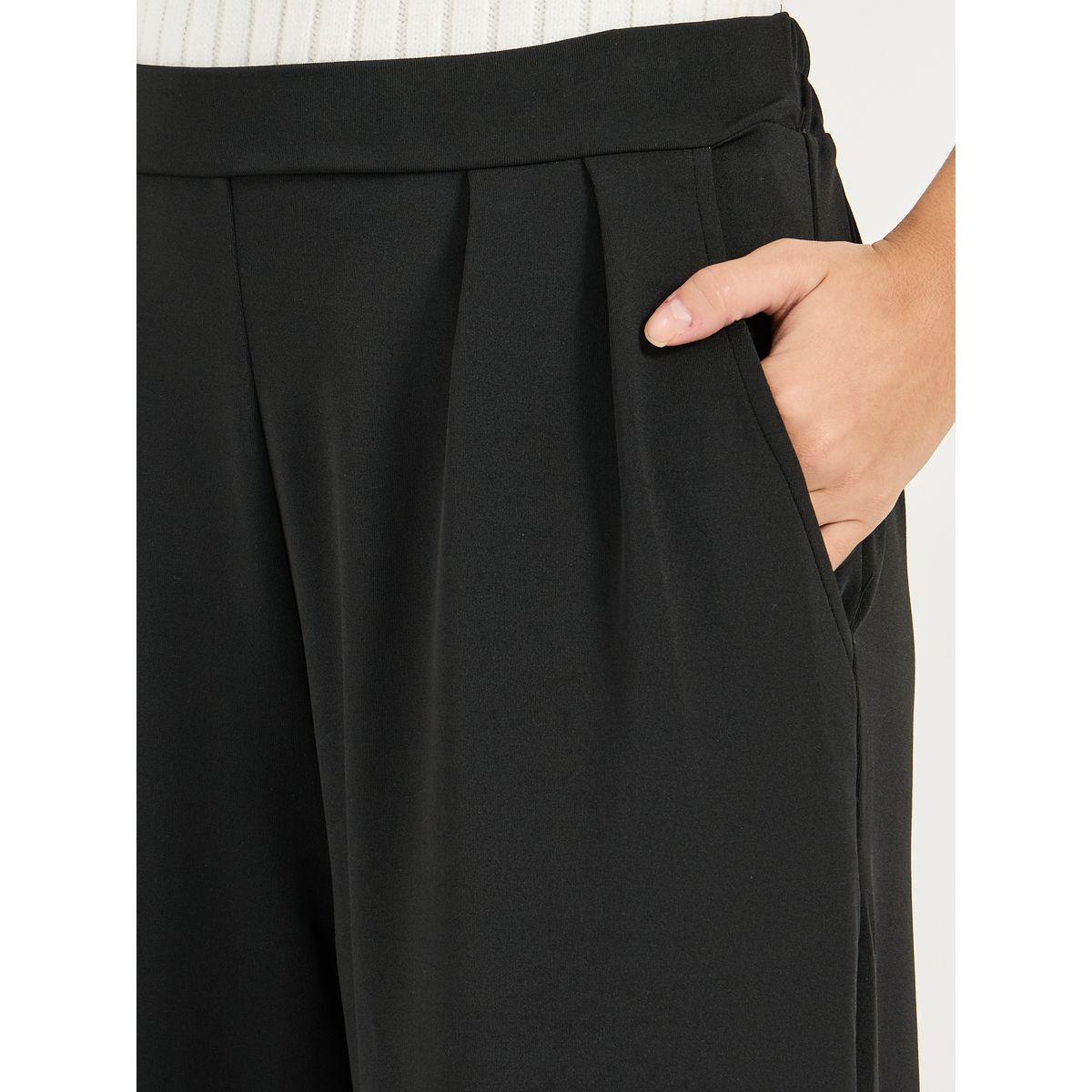 بنطال بخصر عالي وخصر مطاطي-women-clothing-bottoms-trousers-image-3