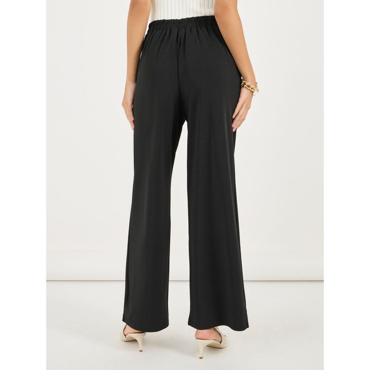 بنطال بخصر عالي وخصر مطاطي-women-clothing-bottoms-trousers-image-4
