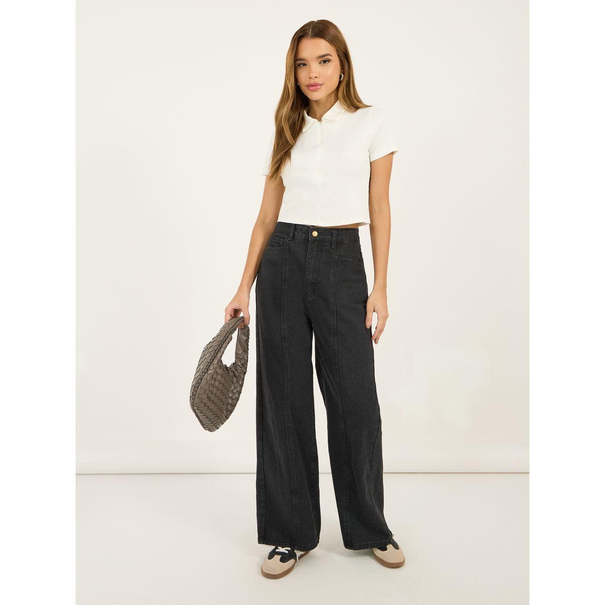 Styli Wide Leg High Rise Stretchable Jeans-women-clothing-bottoms-jeans-image-1