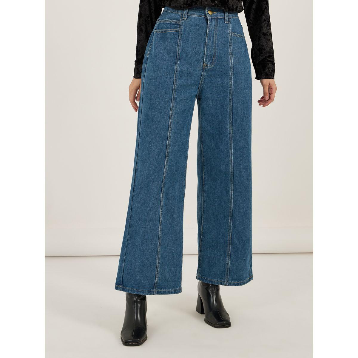Styli High Rise Wide Leg Seam Detail Jeans-women-clothing-bottoms-jeans-image-2