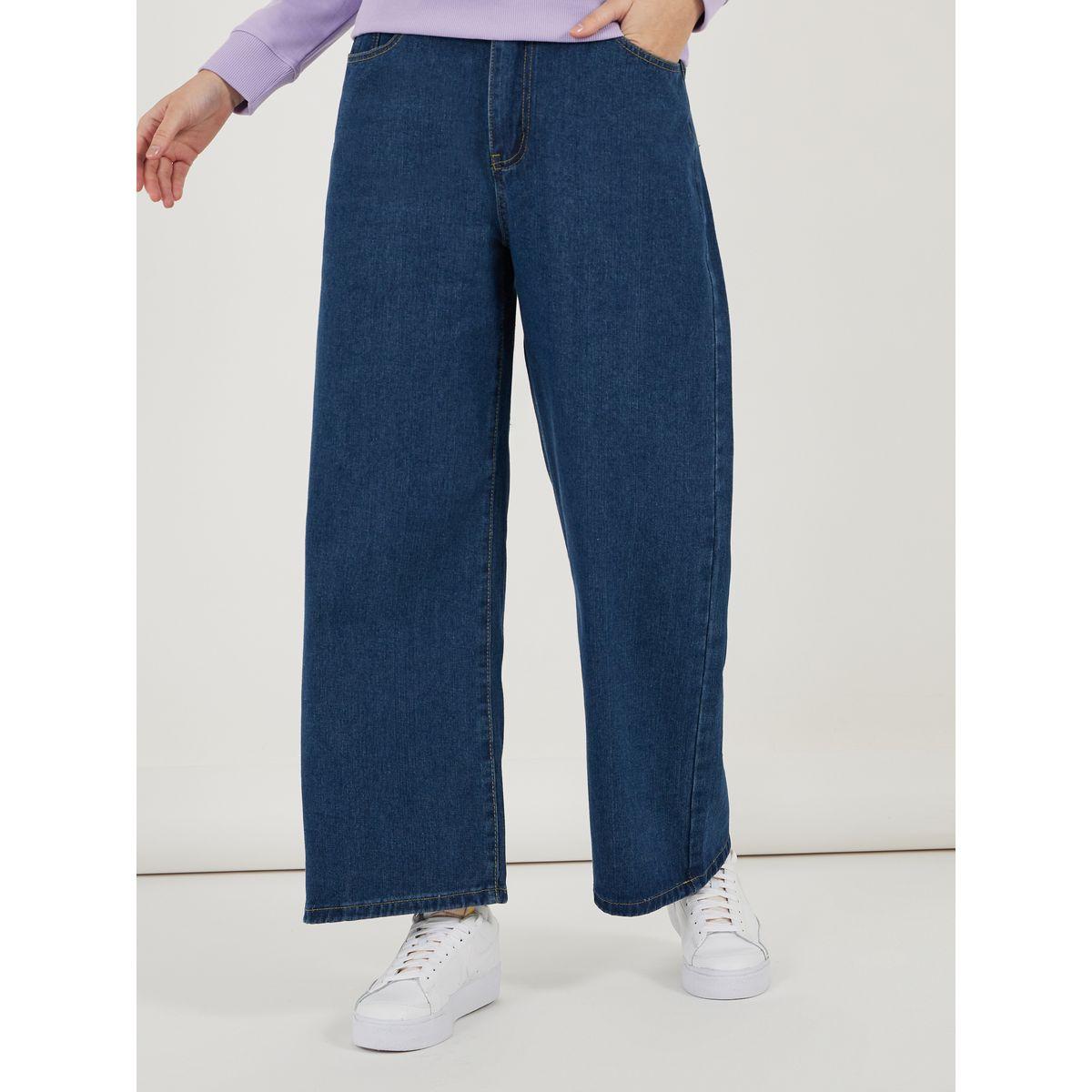 جينز بقصة سلوشي وخصر متوسط-women-clothing-bottoms-jeans-image-2