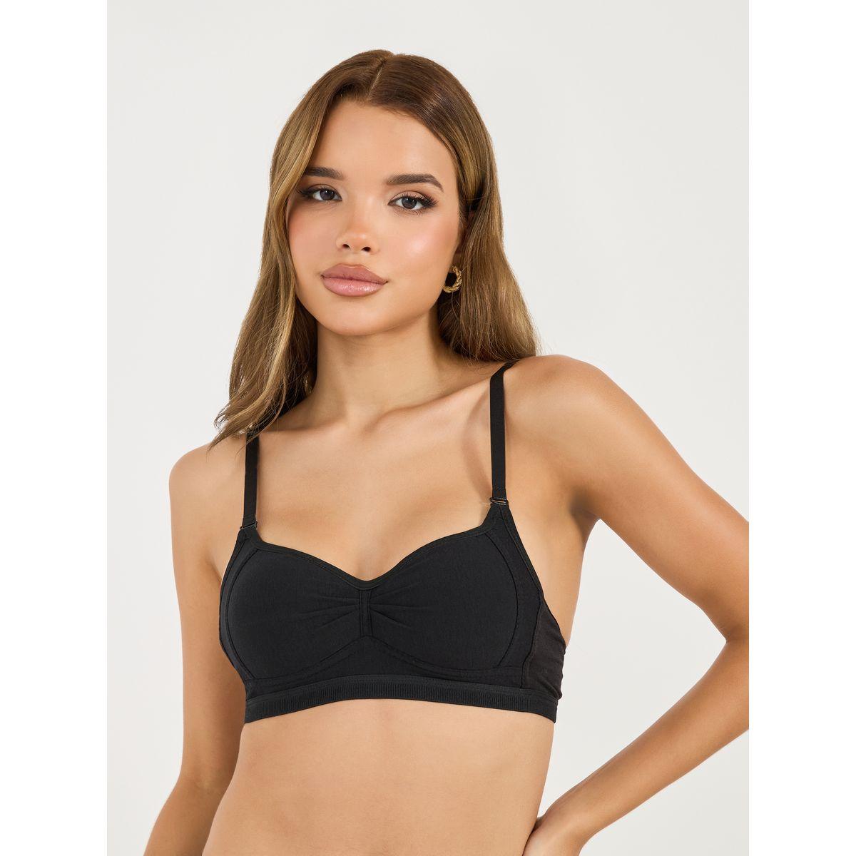 Styli Pack of 2 - Padded Non Wired Comfort T-Shirt Bra-women-clothing-lingerie-bras-image-2