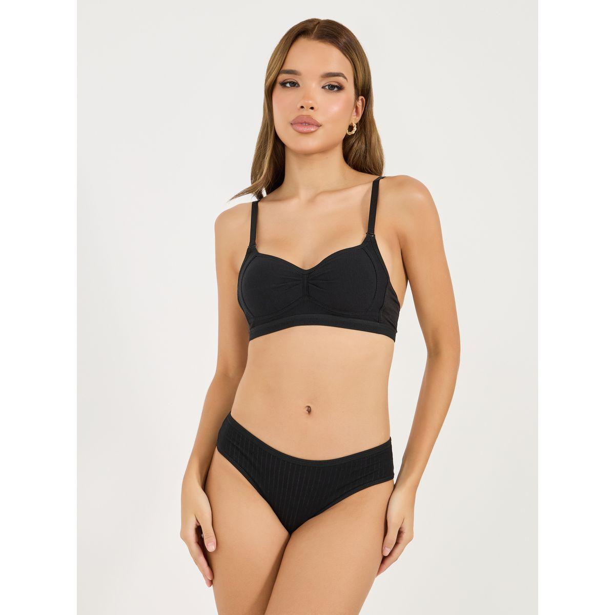 Styli Pack of 2 - Padded Non Wired Comfort T-Shirt Bra-women-clothing-lingerie-bras-image-3