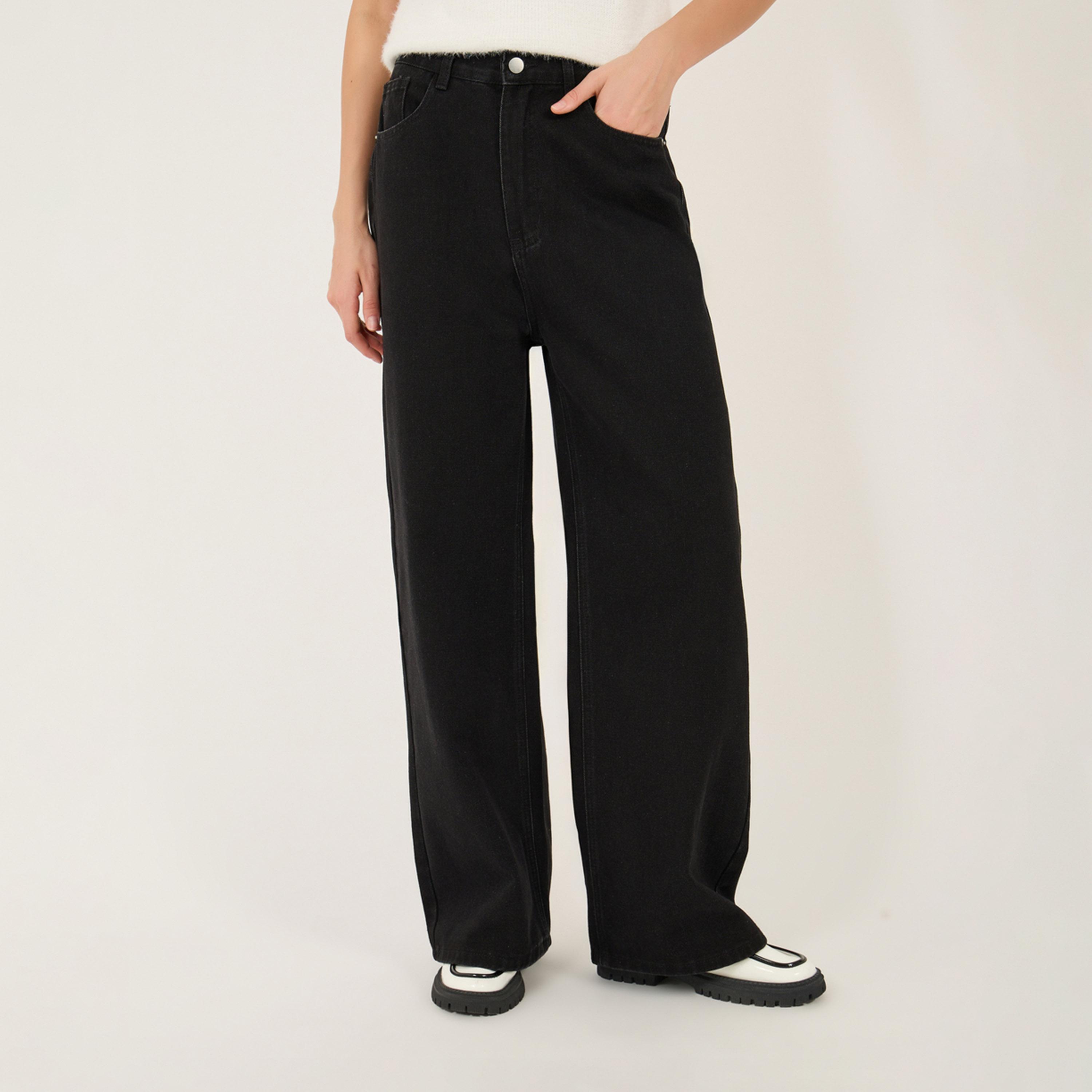 Styli High Rise Straight Fit Jeans-women-clothing-bottoms-jeans-image-2