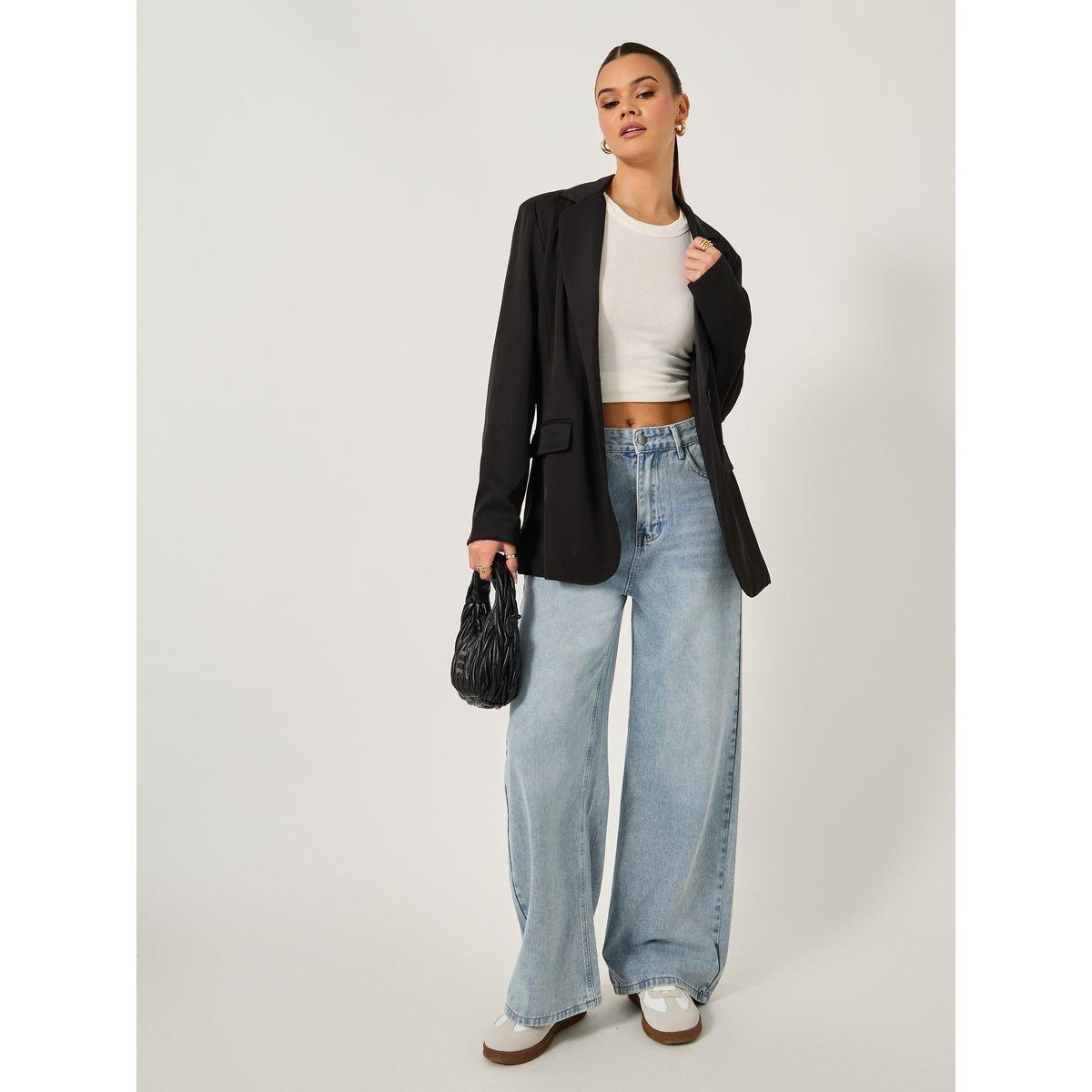 Styli High Rise Straight Fit Faded Jeans-women-clothing-bottoms-jeans-image-1