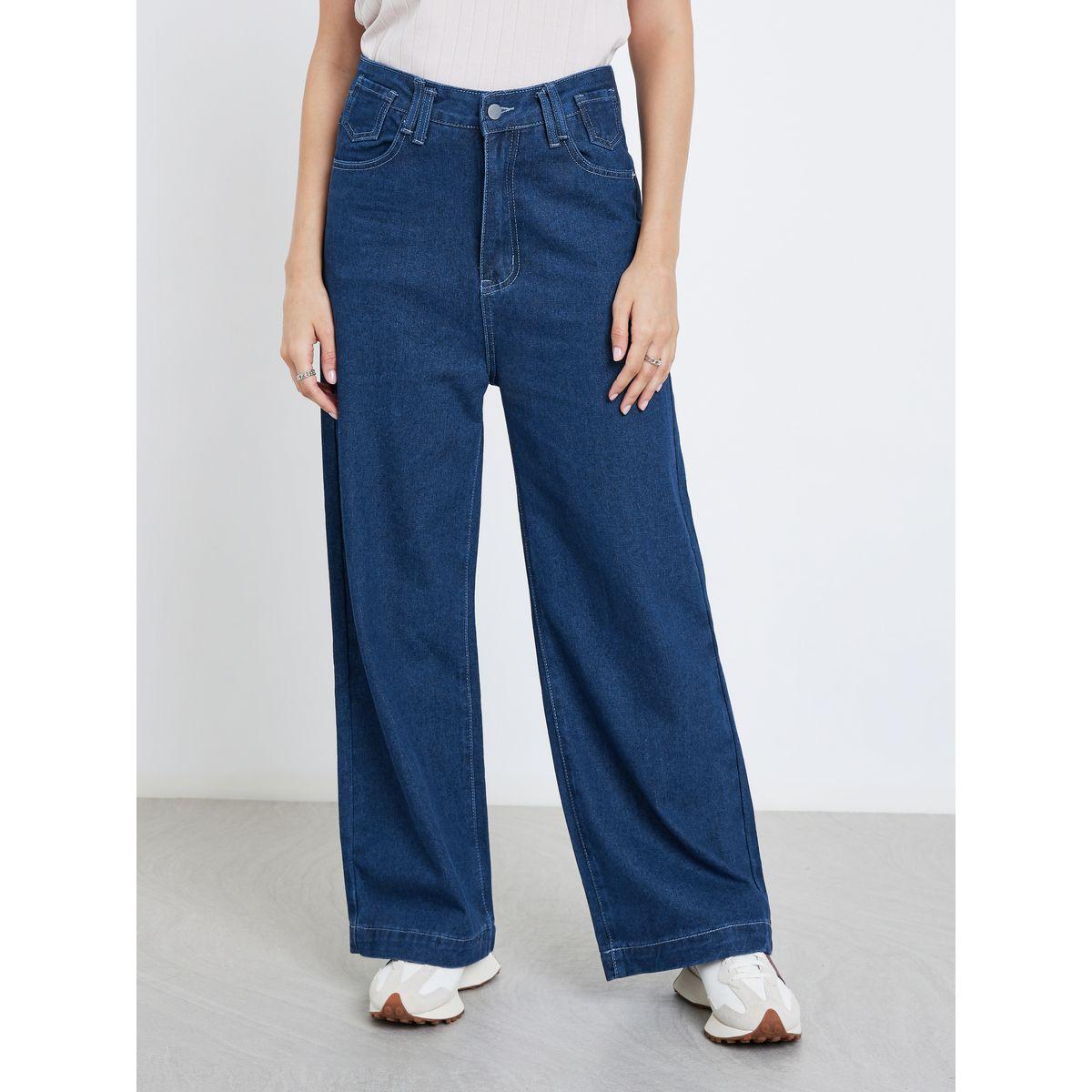 Styli High Rise Wide Leg Stretchable Jeans-women-clothing-bottoms-jeans-image-2