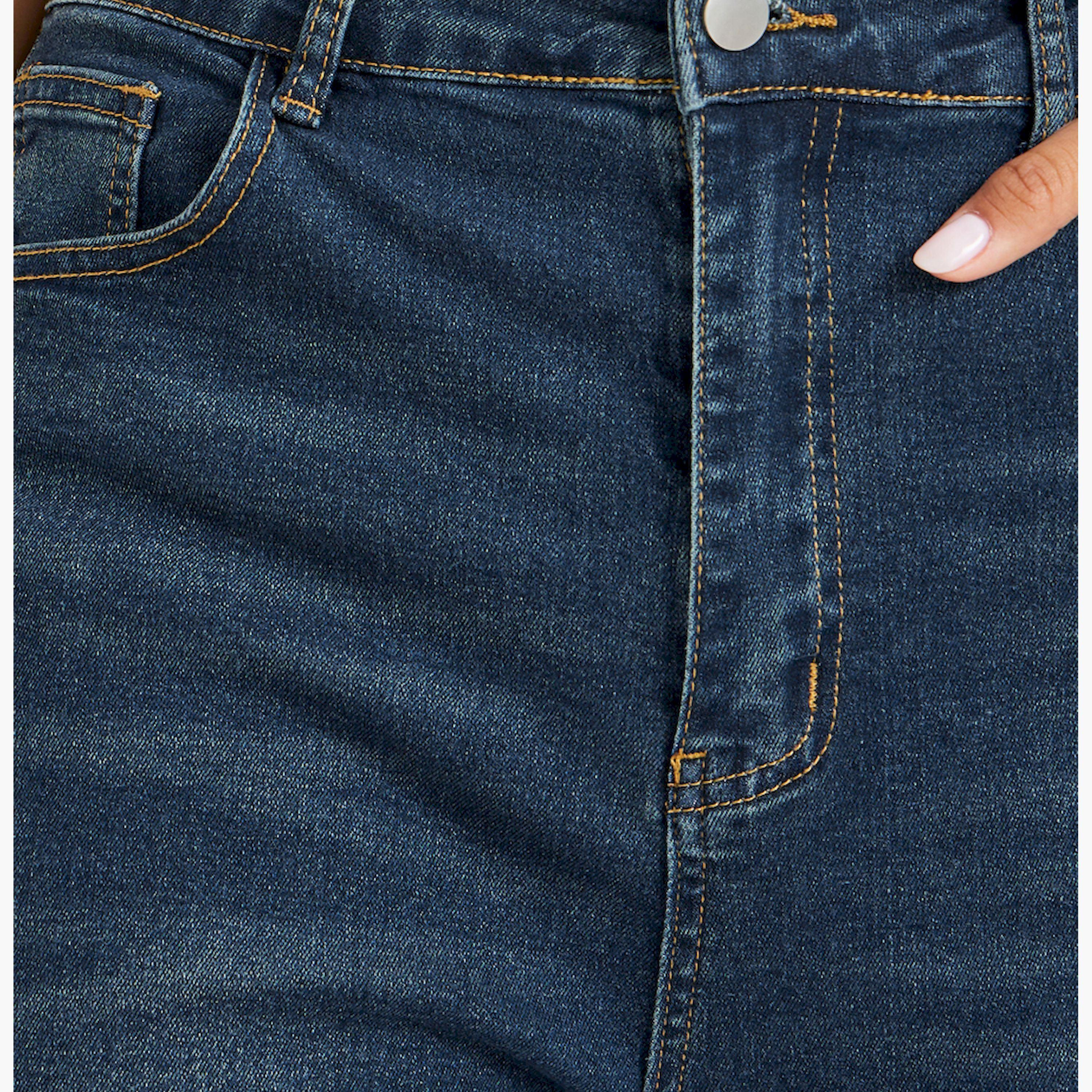 ستايلي - بنطال جينز بقصة مستقيمة وخصر مرتفع-women-clothing-bottoms-jeans-image-3
