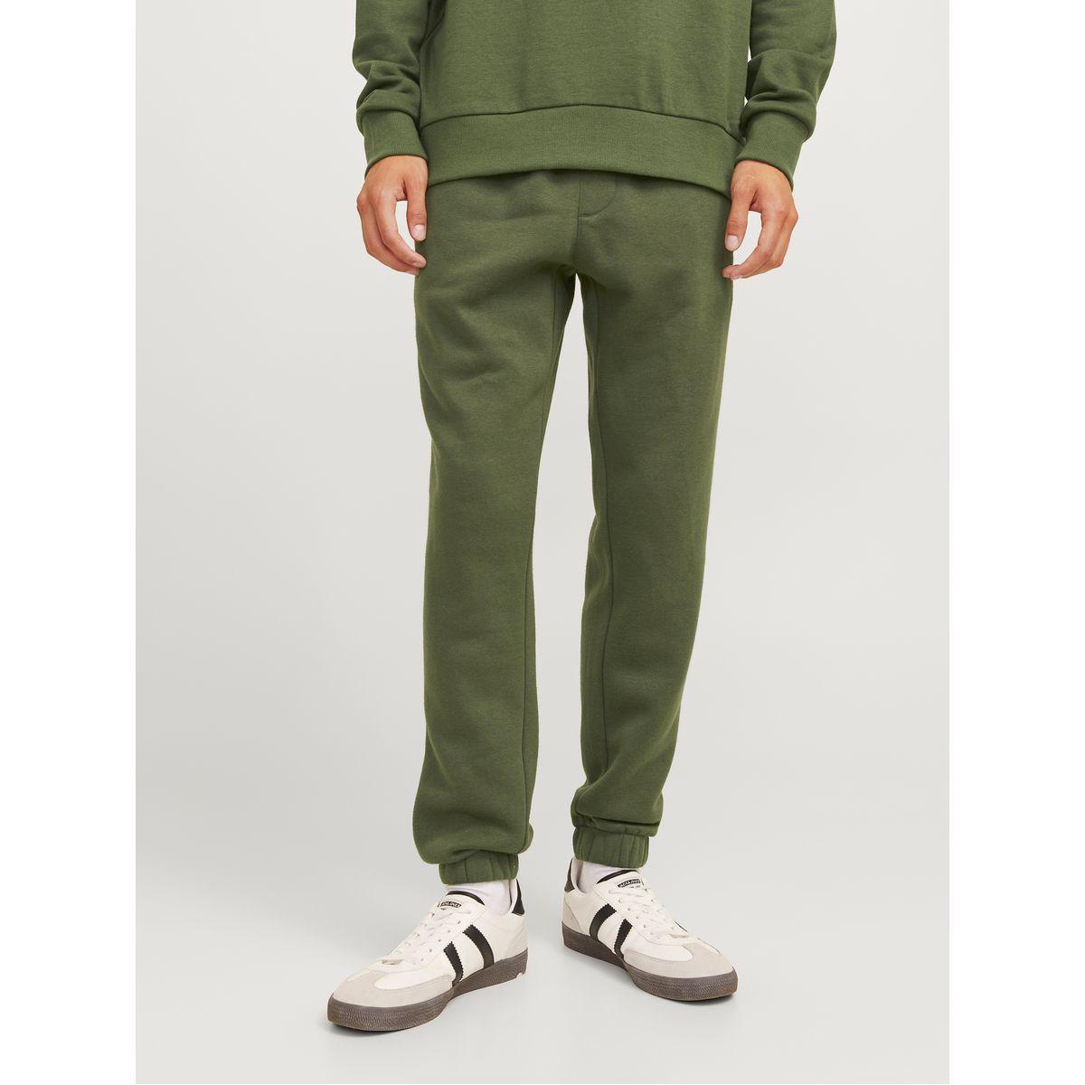 REBEL Elastic Cuffed Solid Joggers with Drawstring-men-clothing-bottoms-joggers-image-1