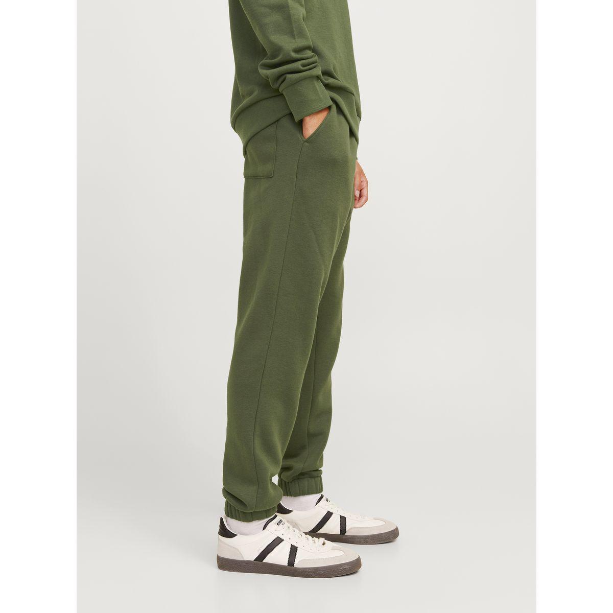 REBEL Elastic Cuffed Solid Joggers with Drawstring-men-clothing-bottoms-joggers-image-2