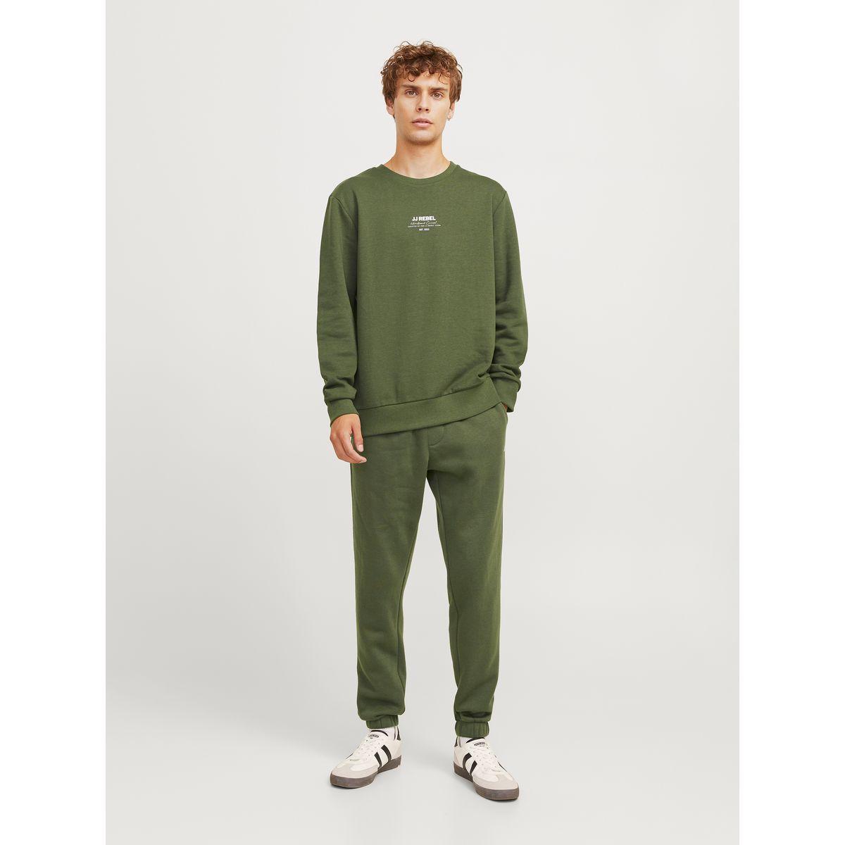 REBEL Elastic Cuffed Solid Joggers with Drawstring-men-clothing-bottoms-joggers-image-5