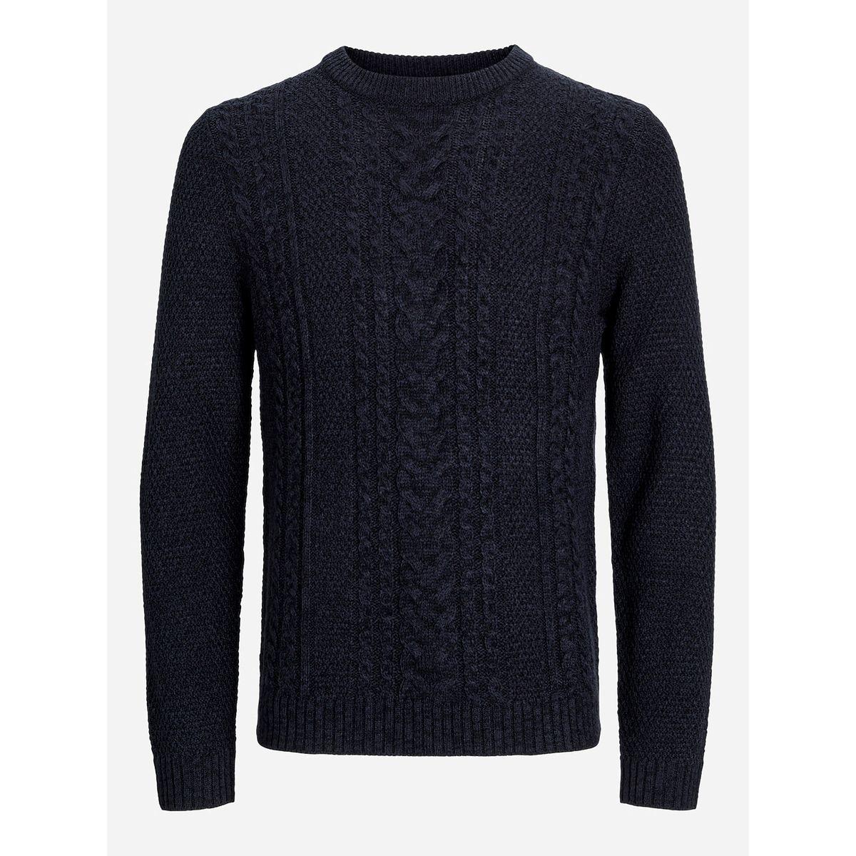 سويتر محبوك بتفاصيل بارزة الملمس-men-clothing-sweatersandpullovers-image-1