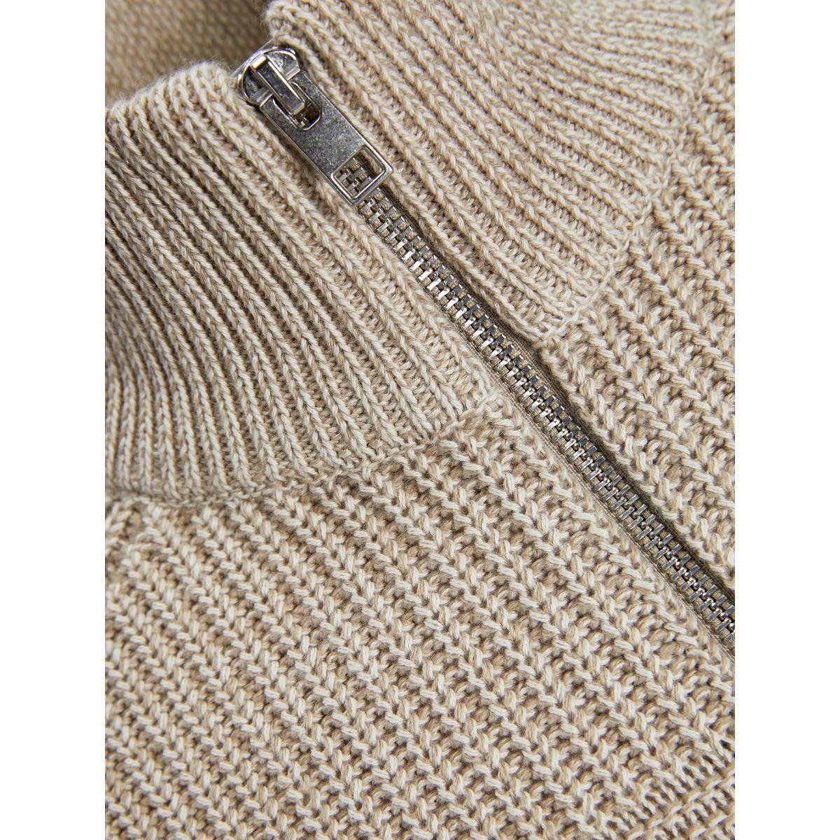كارديجان محبوك بياقة عالية وسحَّاب غلق-men-clothing-sweatersandpullovers-image-2