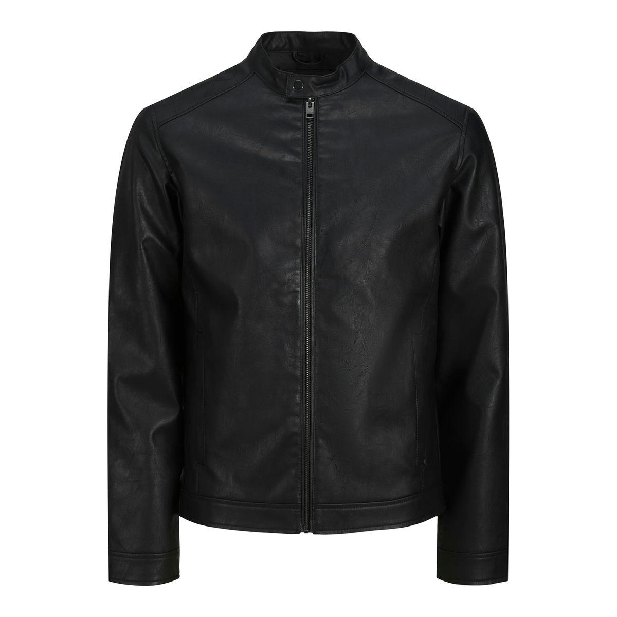 REBEL Leather Look Full Zip Biker Jacket-men-clothing-jacketsandblazers-jackets-image-6