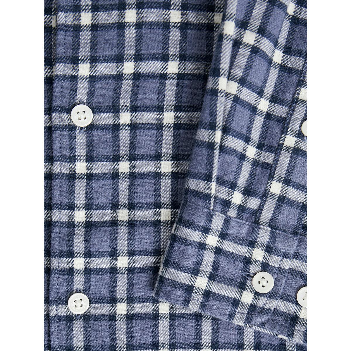 قميص مطبع بنمط مربعات مع أزرار-men-clothing-shirts-image-1