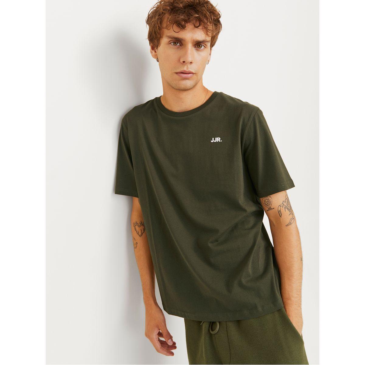 تيشيرت مطبع بشعار مع ياقة دائرية-men-clothing-tshirtsandpolos-tshirts-image-2