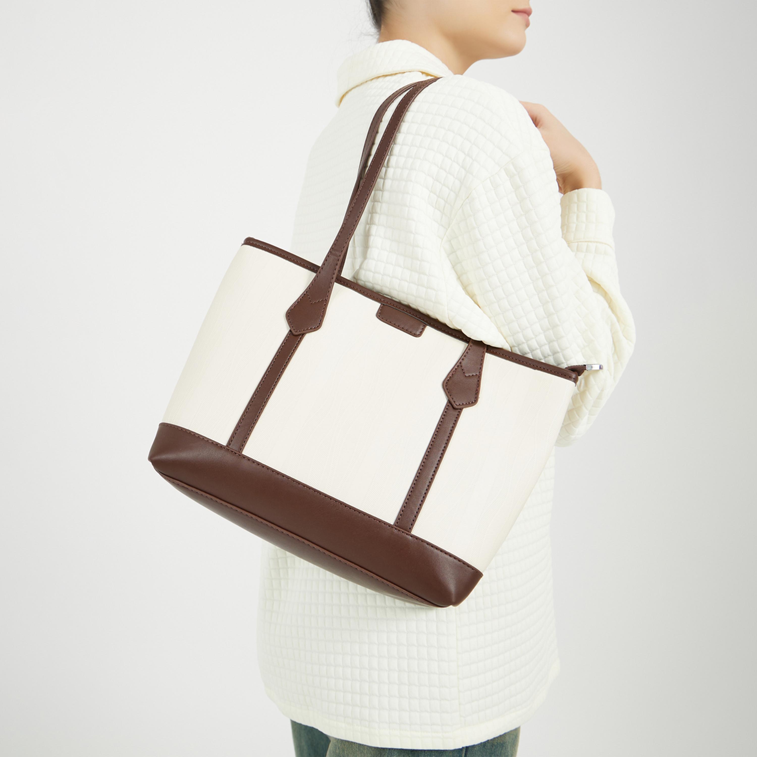 ستايلي - حقيبة كتف ثنائية اللون مع سحاب للإغلاق-women-bagsandwallets-handbags-image-2