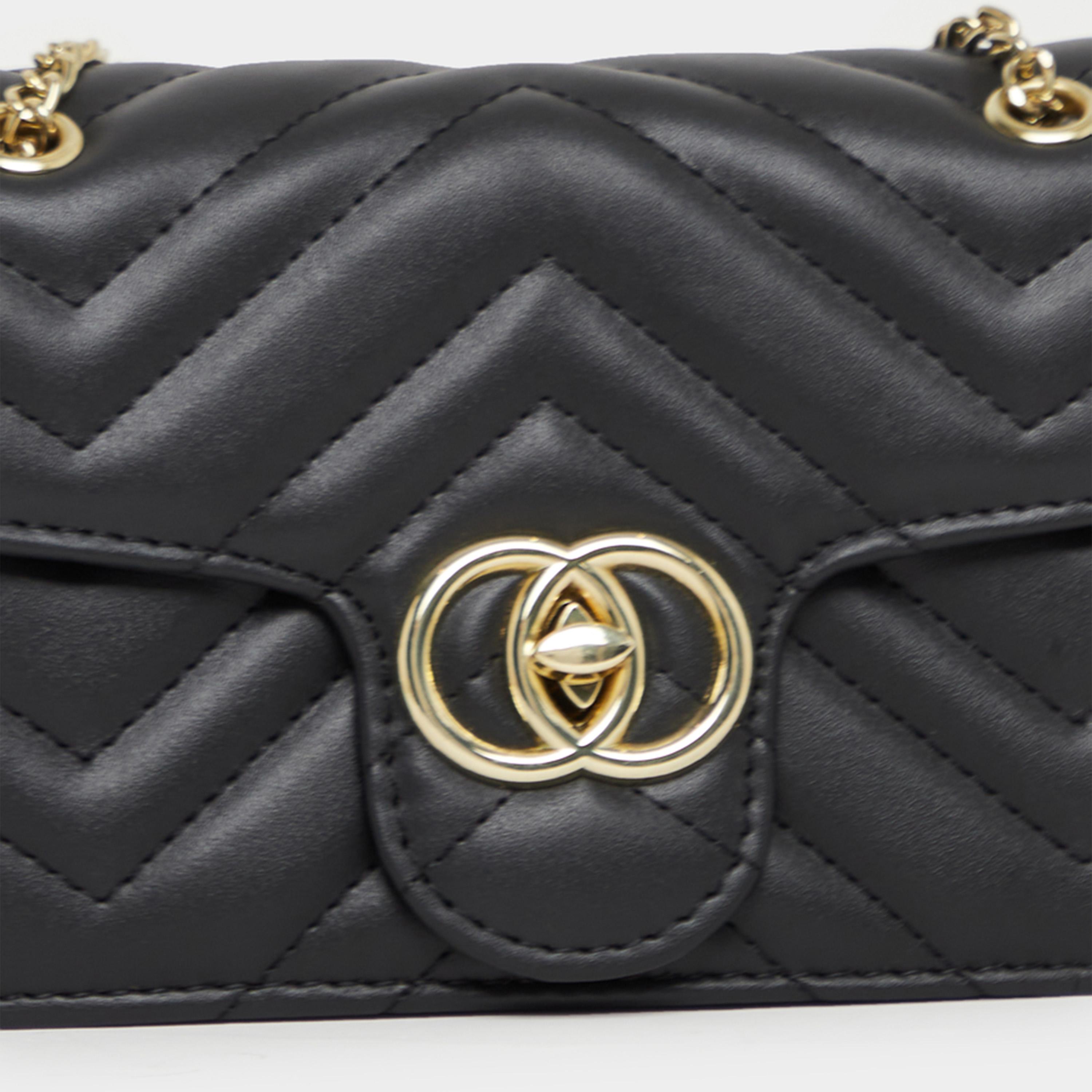 ستايلي - حقيبة كروس بودي مبطنة بلمسات معدنية مع حزام سلسلة-women-bagsandwallets-handbags-image-4