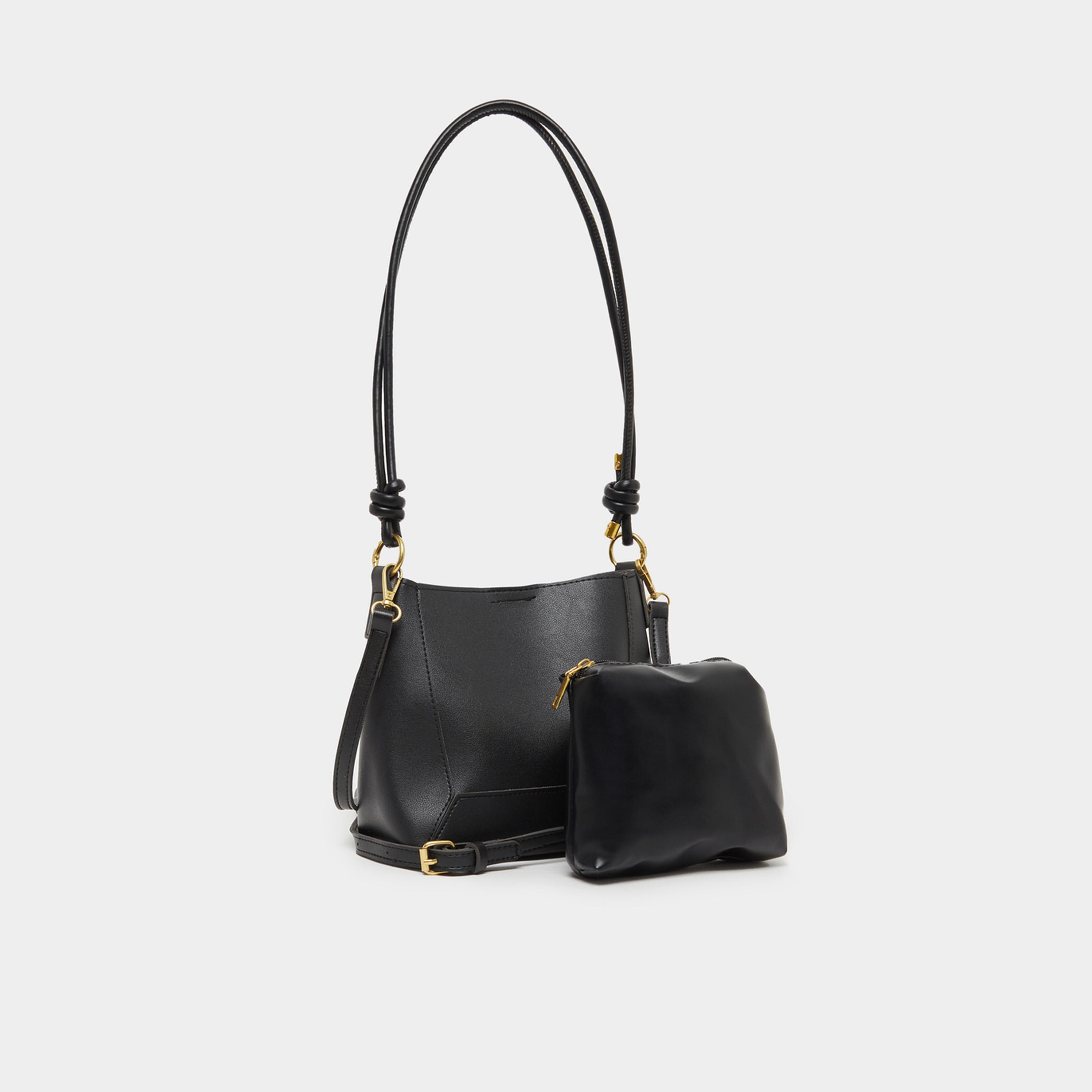 Styli Solid Shoulder Bag with Adjustable Strap-women-bagsandwallets-handbags-image-1