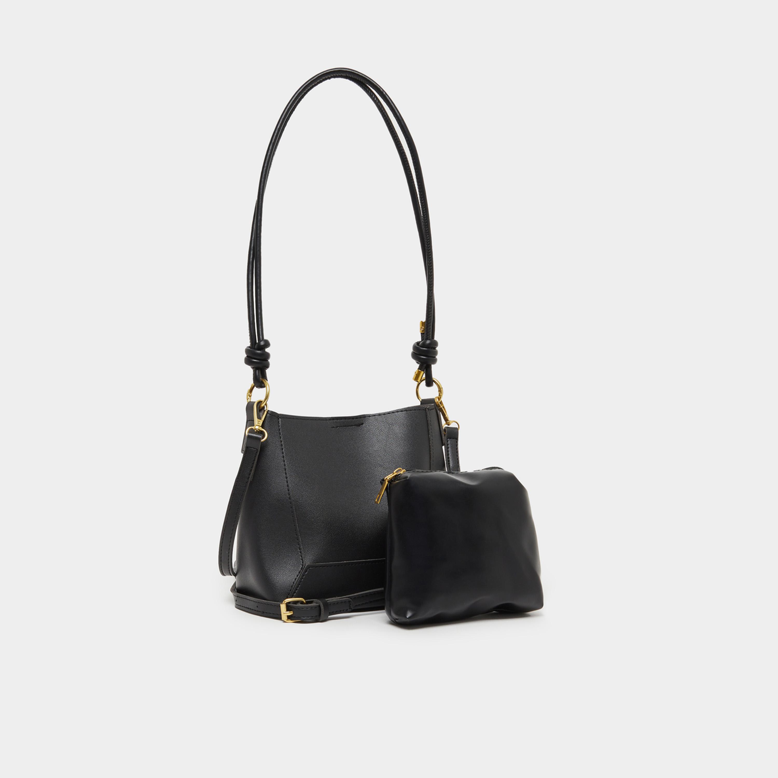 Styli Solid Shoulder Bag with Adjustable Strap-women-bagsandwallets-handbags-image-2