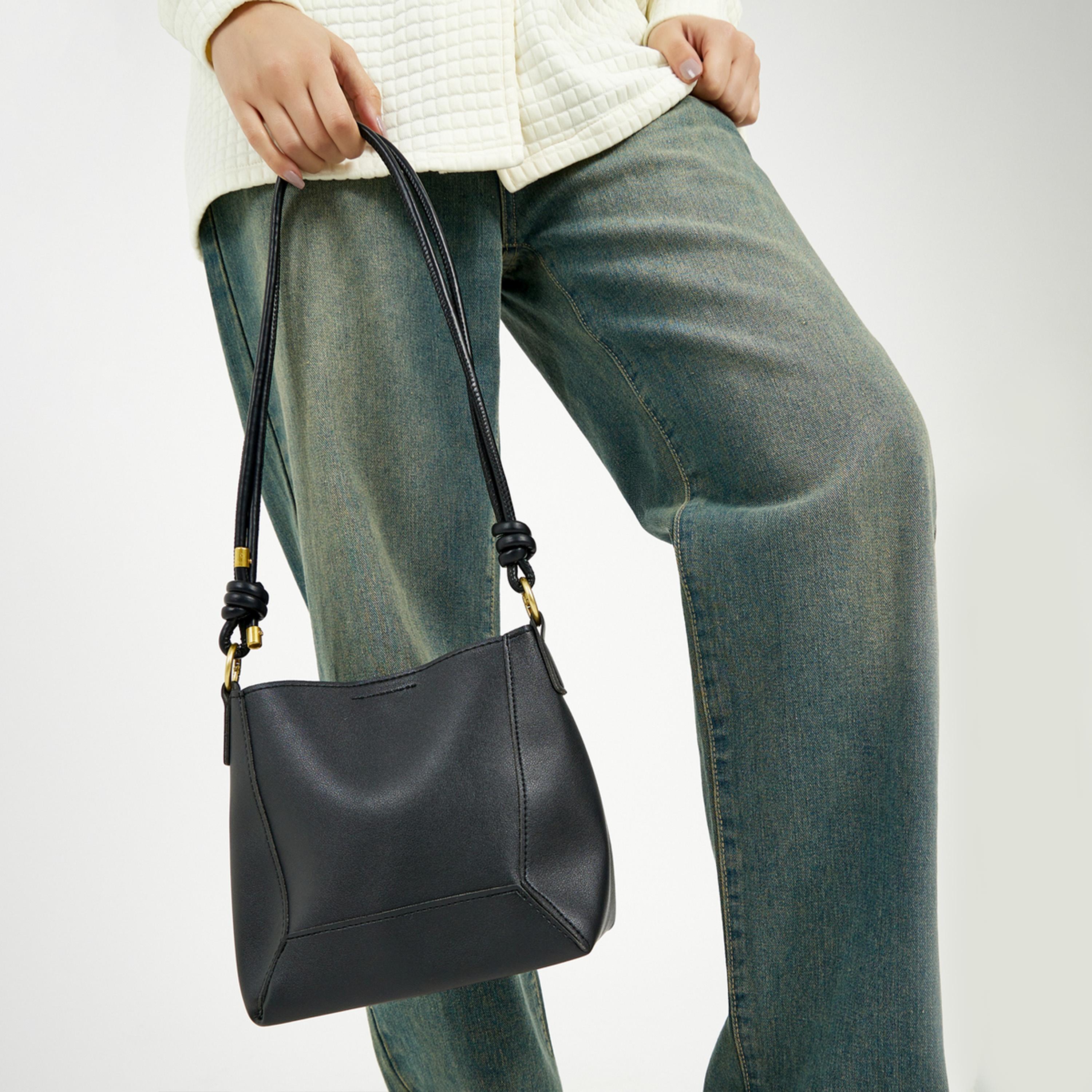 Styli Solid Shoulder Bag with Adjustable Strap-women-bagsandwallets-handbags-image-4
