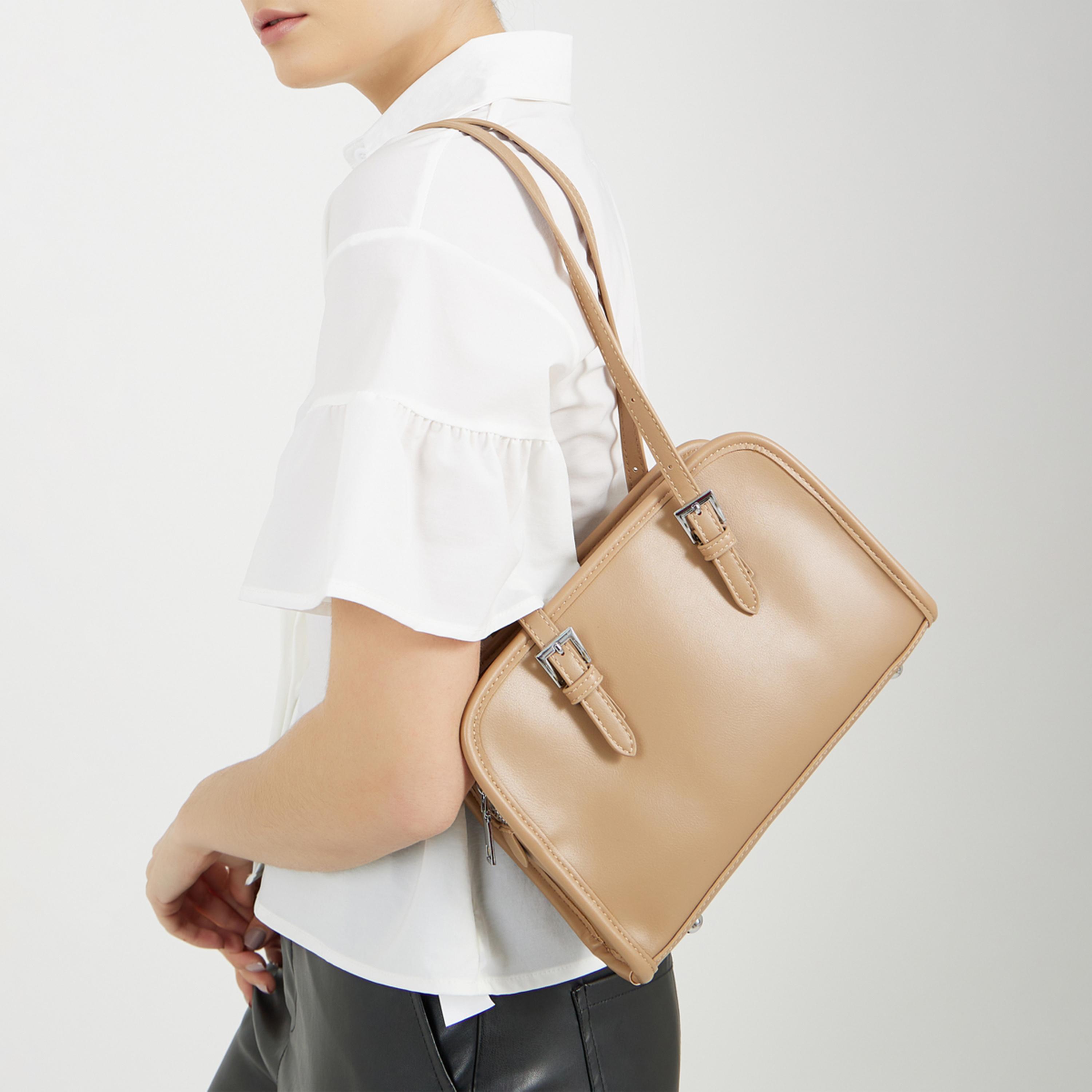 ستايلي - حقيبة كتف بحزام وسحاب إغلاق-women-bagsandwallets-handbags-image-2