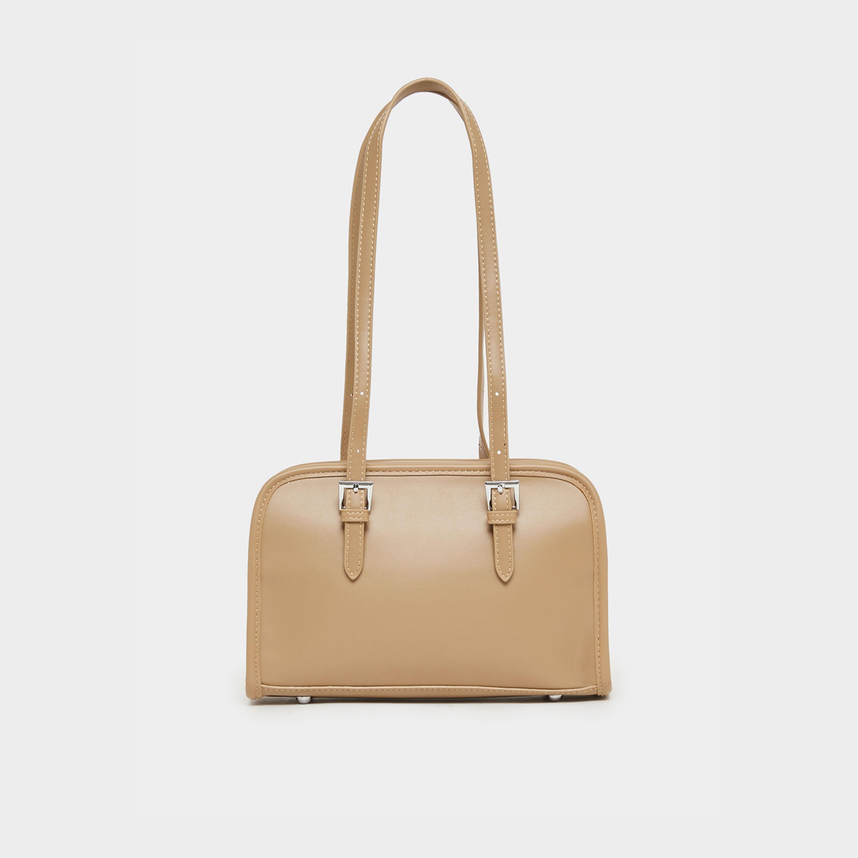Styli Belted Shoulder Bag with Zip Closure-women-bagsandwallets-handbags-image-4