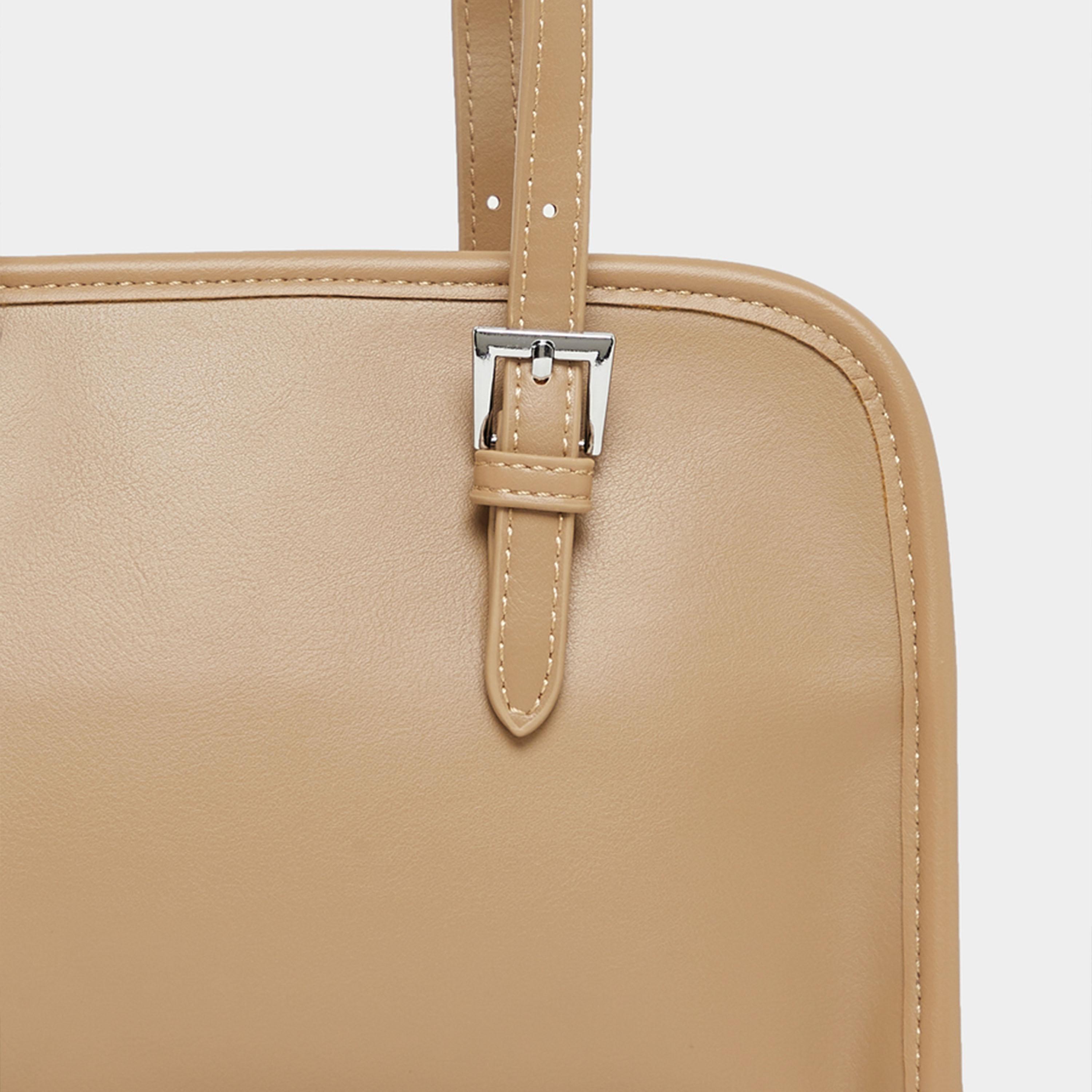 Styli Belted Shoulder Bag with Zip Closure-women-bagsandwallets-handbags-image-5