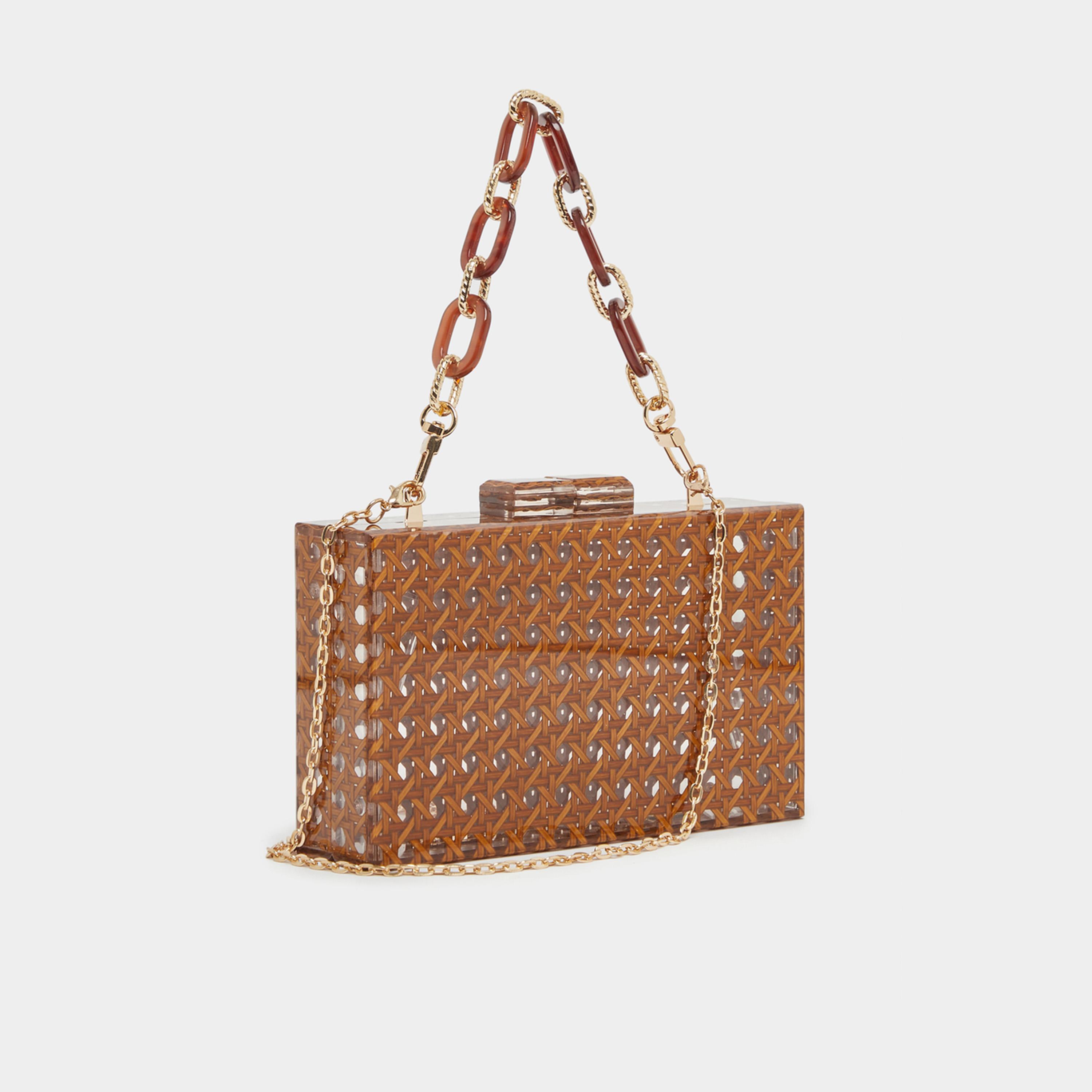 Styli Cut Out Clutch Bag with Chain Strap-women-bagsandwallets-handbags-image-1