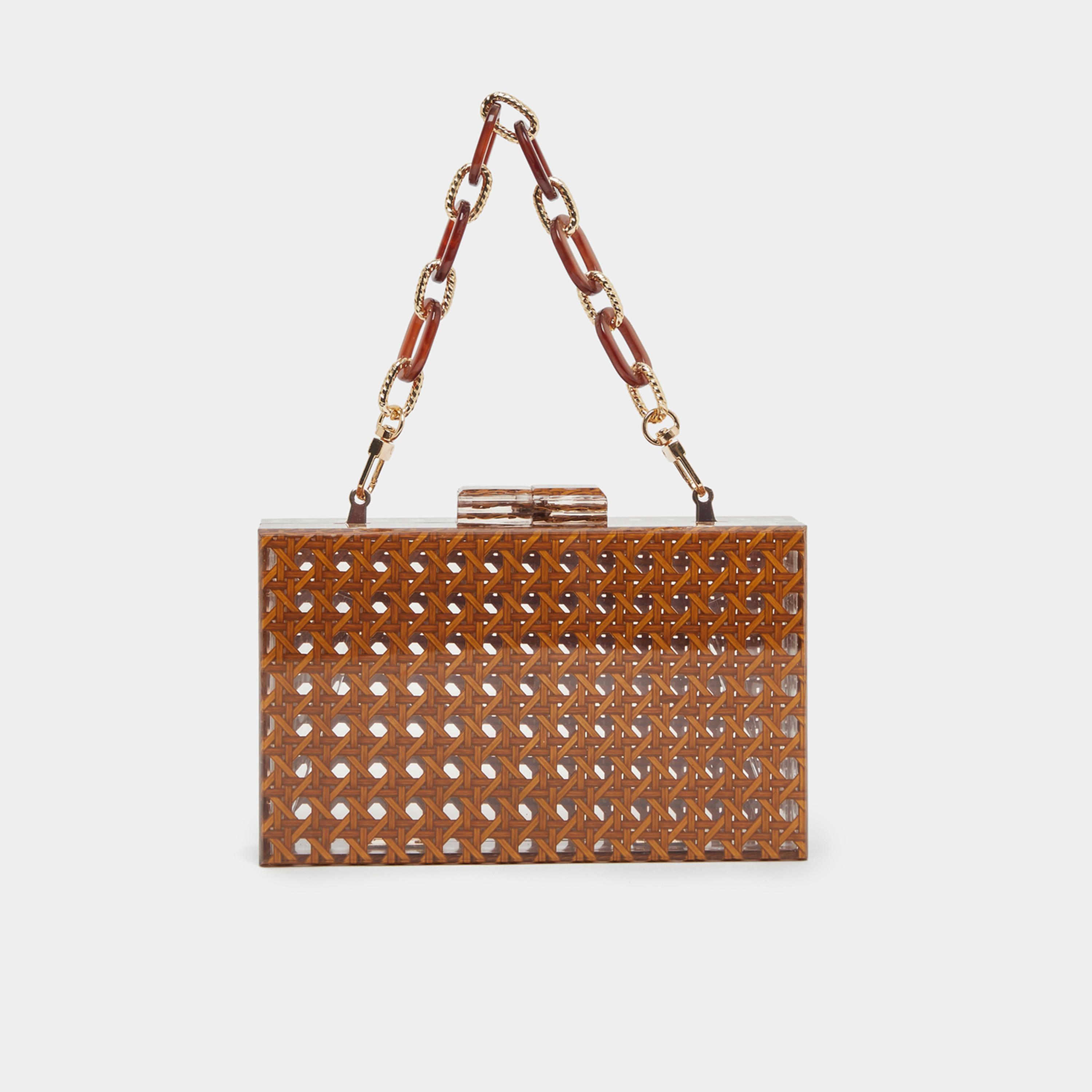 Styli Cut Out Clutch Bag with Chain Strap-women-bagsandwallets-handbags-image-2