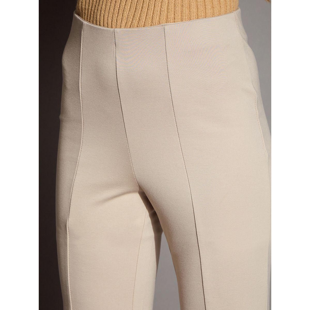 Sassafras X Styli  Bootcut Flared High Rise Trousers-women-clothing-bottoms-trousers-image-4