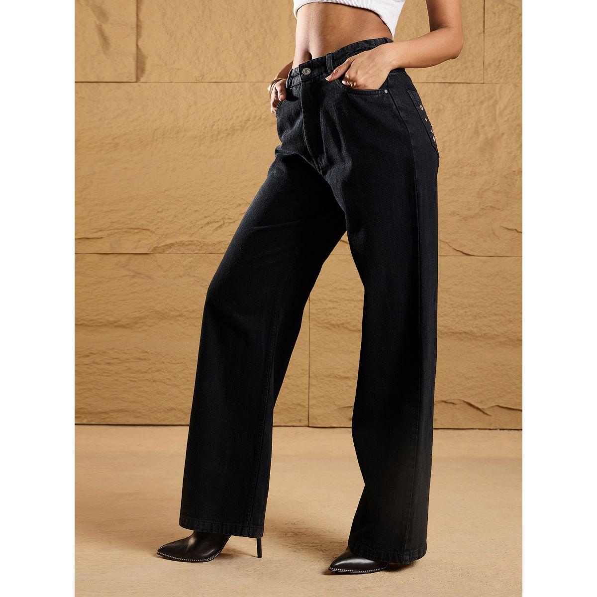 Sassafras X Styli  Mid Rise Pocket Eyelet Detail Straight Fit Jeans-women-clothing-bottoms-jeans-image-3