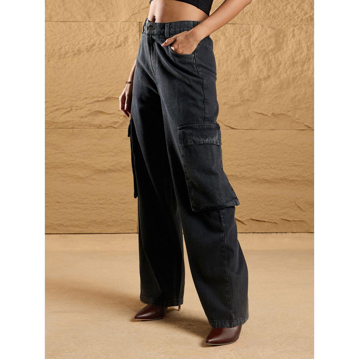 Sassafras X Styli  Mid Rise Washed Box Pockets Straight Fit Jeans-women-clothing-bottoms-jeans-image-3