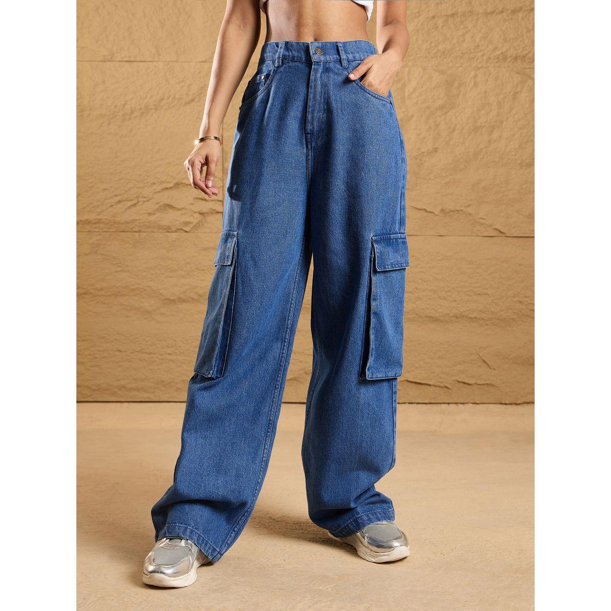Sassafras X Styli  Mid Rise Washed Box Pockets Straight Fit Jeans-women-clothing-bottoms-jeans-image-2