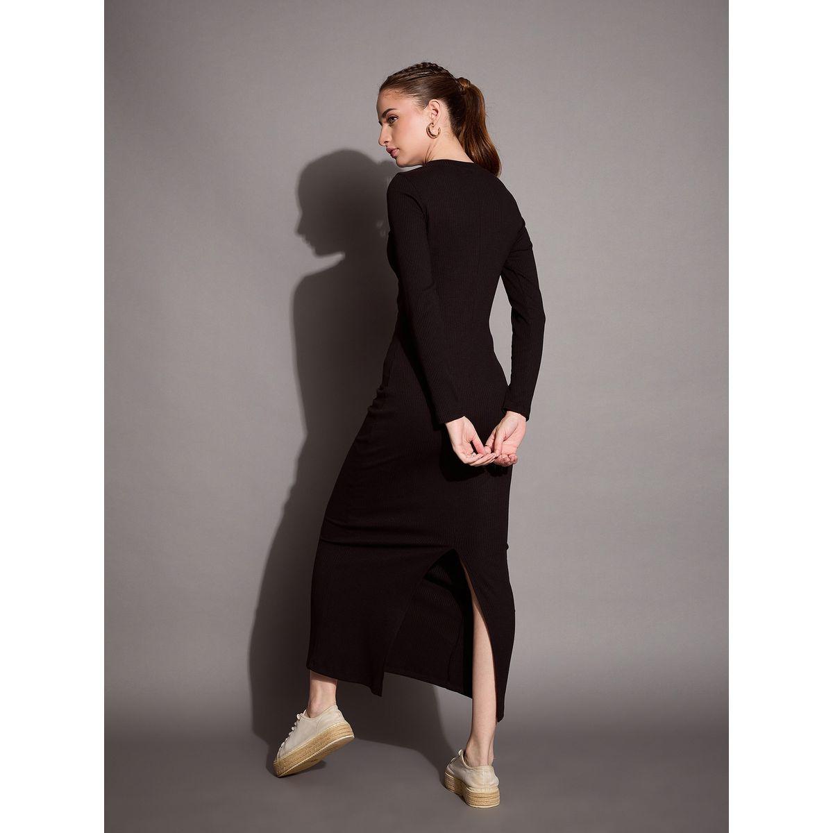 Sassafras X Styli  Ribbed Bodycon Maxi Dress-women-clothing-dresses-image-5