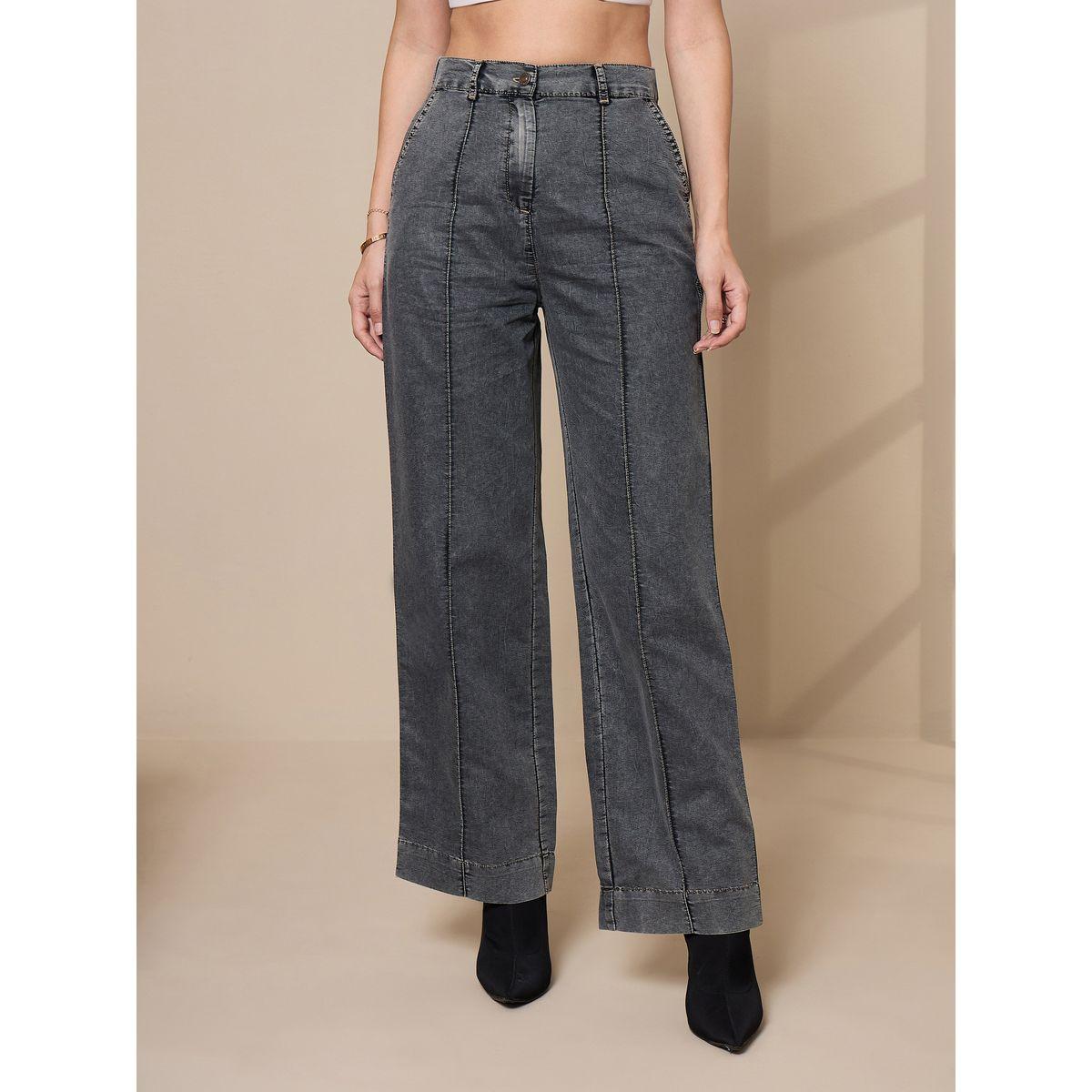 طقم منسق من بنطال مع بلوزة فيست بتفاصيل مشطوفة ساسافراس × ستايلي-women-clothing-coordsets-image-7