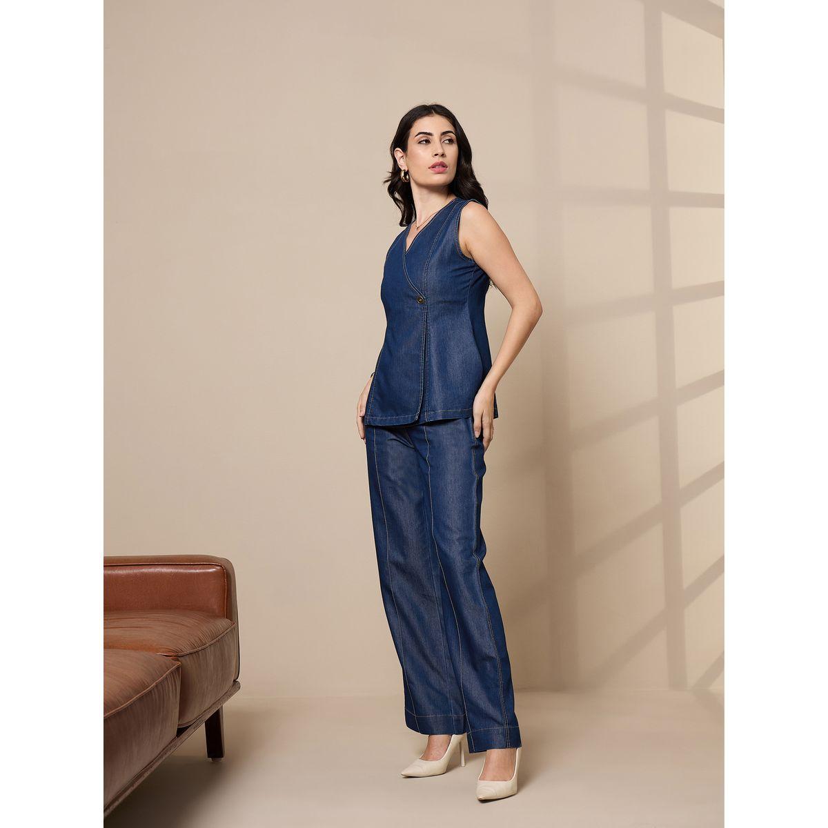Sassafras X Styli  Washed Tencel Vest Top & Pants Co-Ords-women-clothing-coordsets-image-3