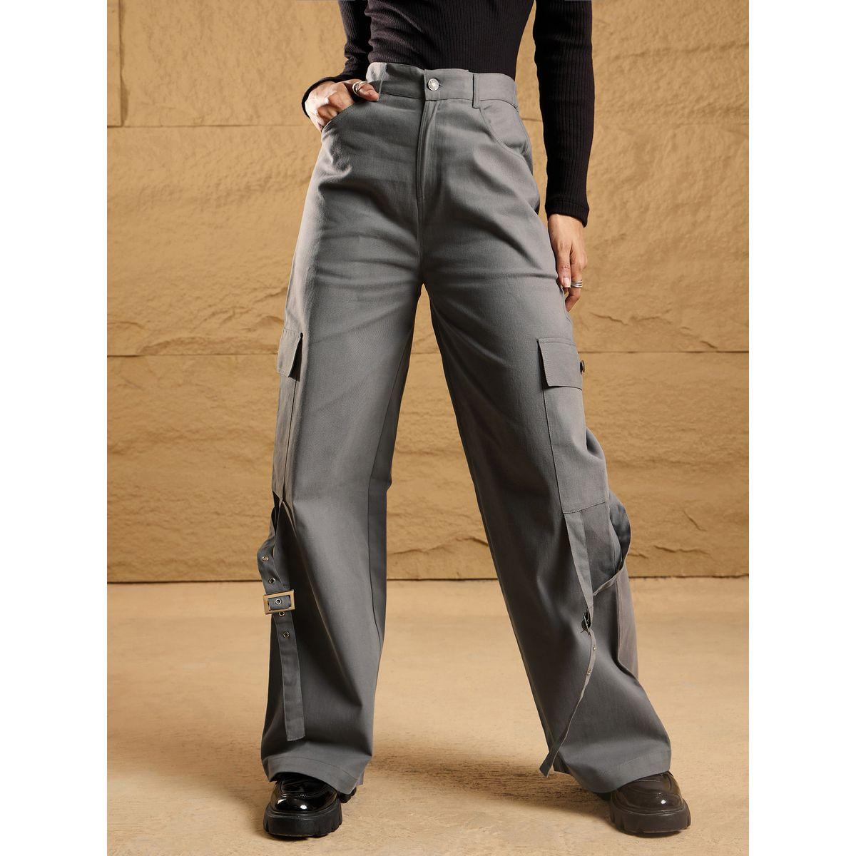 Sassafras X Styli  Pocket Loop Detail Cargo Pants-women-clothing-bottoms-trousers-image-3