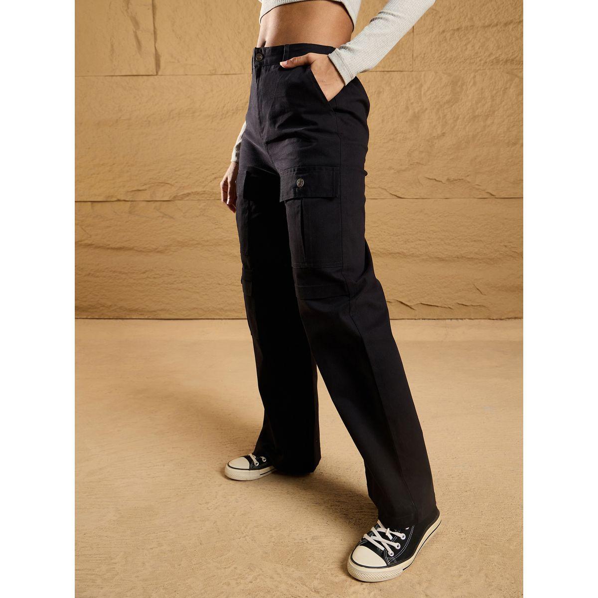 Sassafras X Styli  Front Flap Pocket Straight Fit Pants-women-clothing-bottoms-trousers-image-3