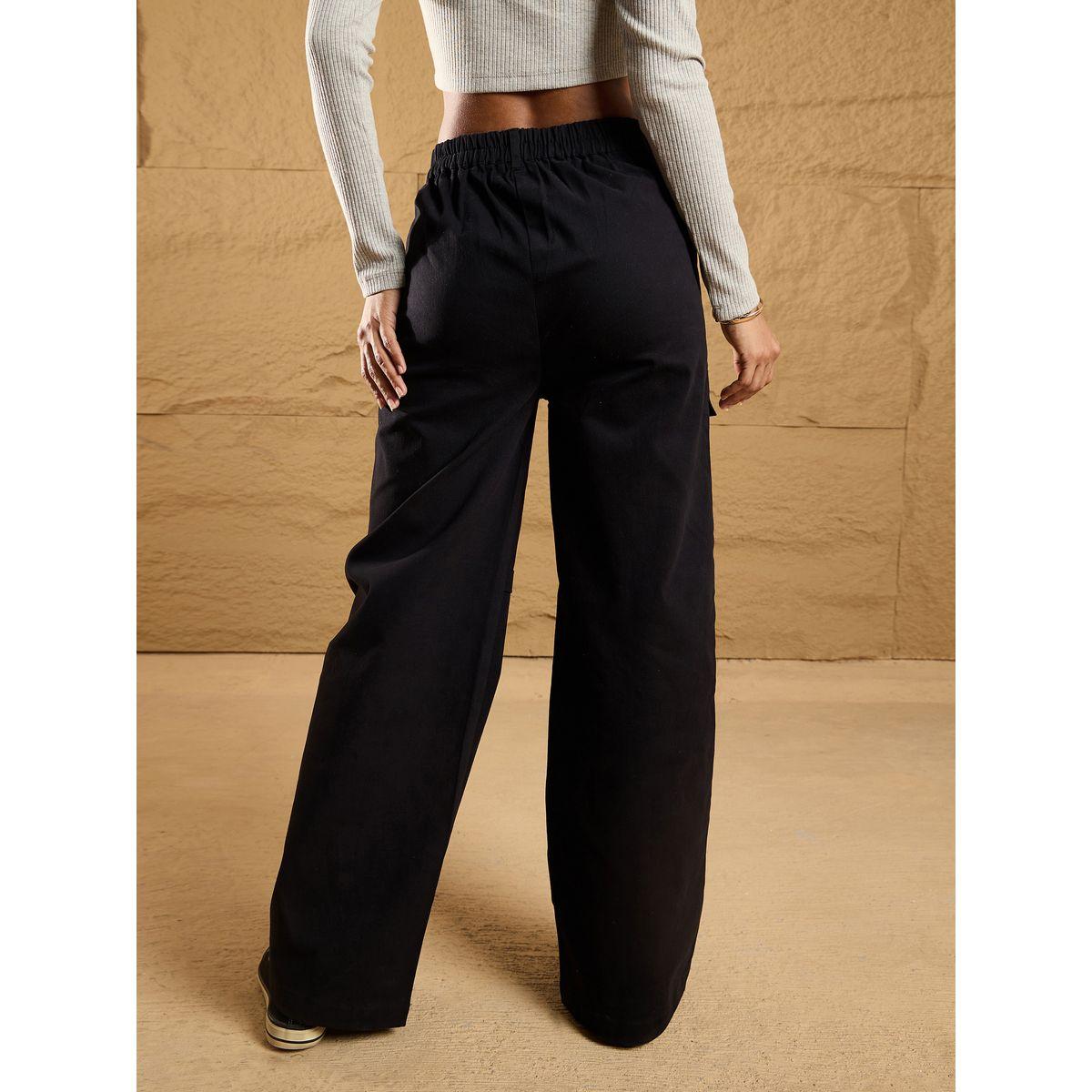 Sassafras X Styli  Front Flap Pocket Straight Fit Pants-women-clothing-bottoms-trousers-image-5