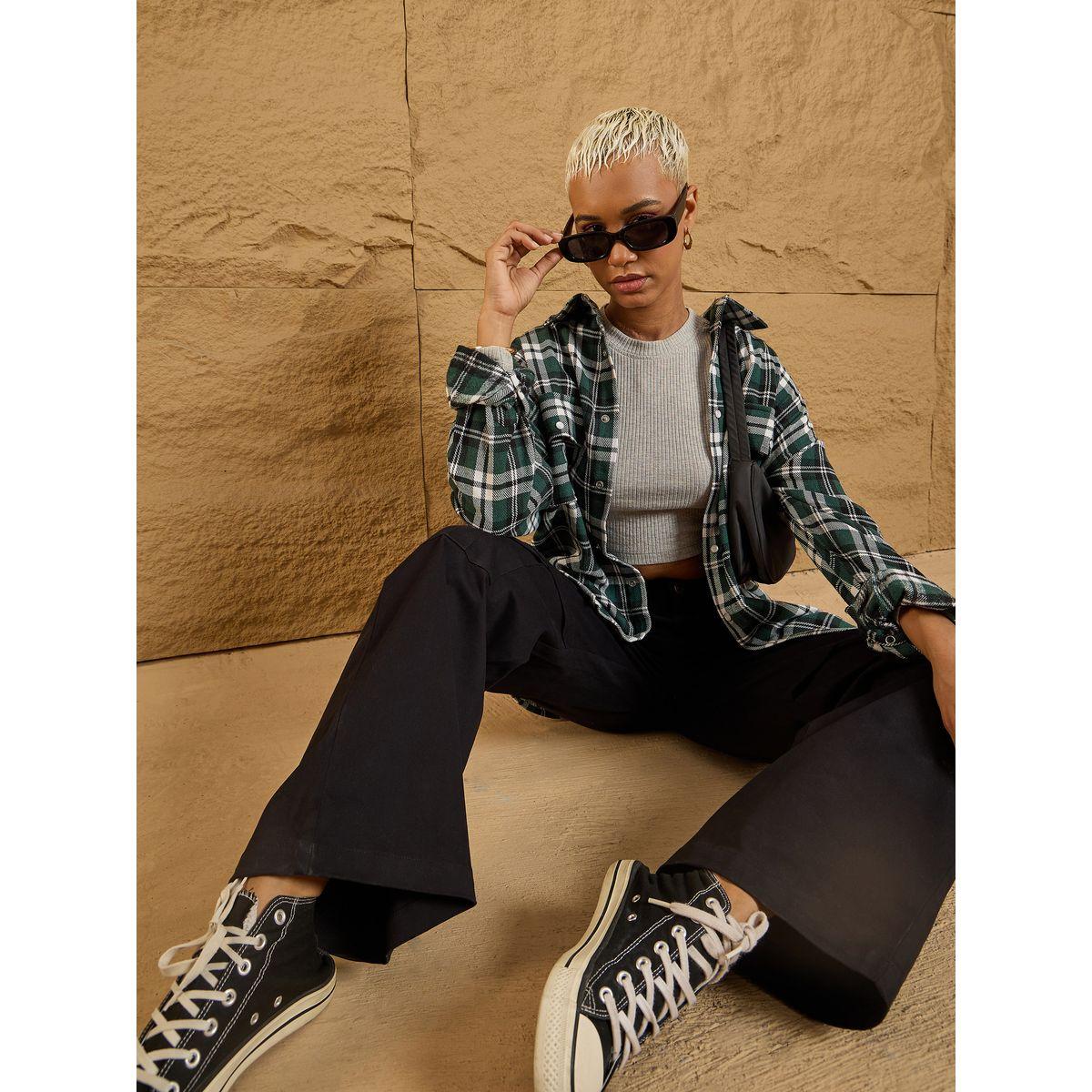 Sassafras X Styli  Front Flap Pocket Straight Fit Pants-women-clothing-bottoms-trousers-image-6
