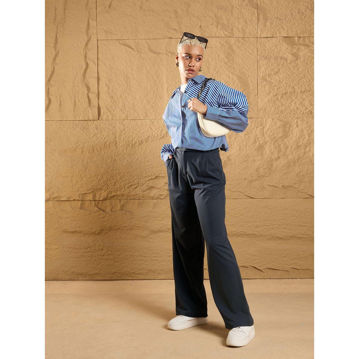 Sassafras X Styli  Belt Loops Detail Comfort Fit Korean Pants-women-clothing-bottoms-trousers-image-2