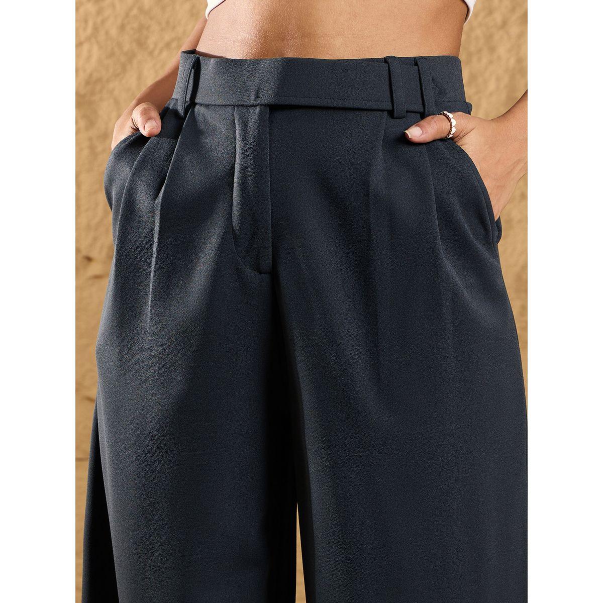 Sassafras X Styli  Belt Loops Detail Comfort Fit Korean Pants-women-clothing-bottoms-trousers-image-4