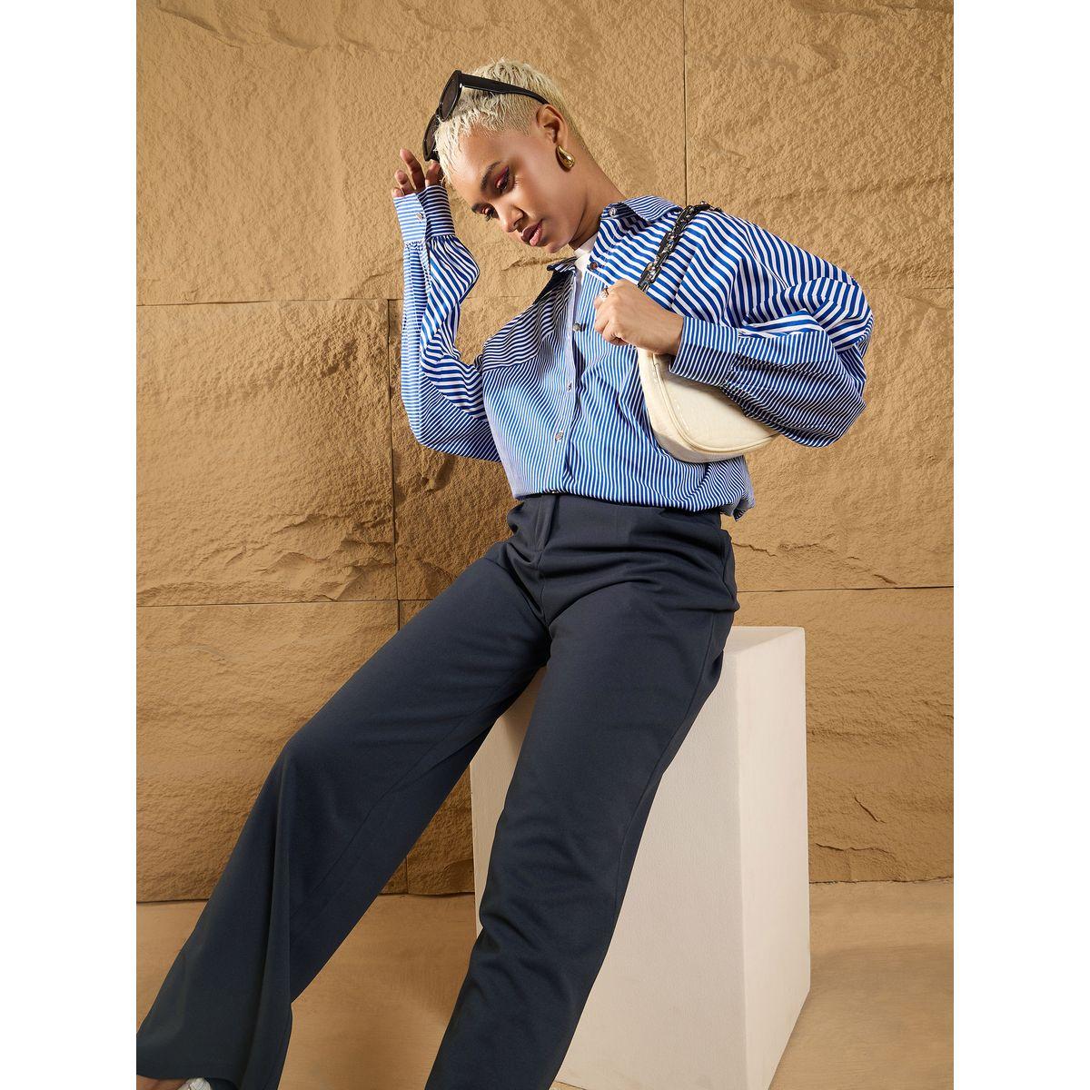 Sassafras X Styli  Belt Loops Detail Comfort Fit Korean Pants-women-clothing-bottoms-trousers-image-6