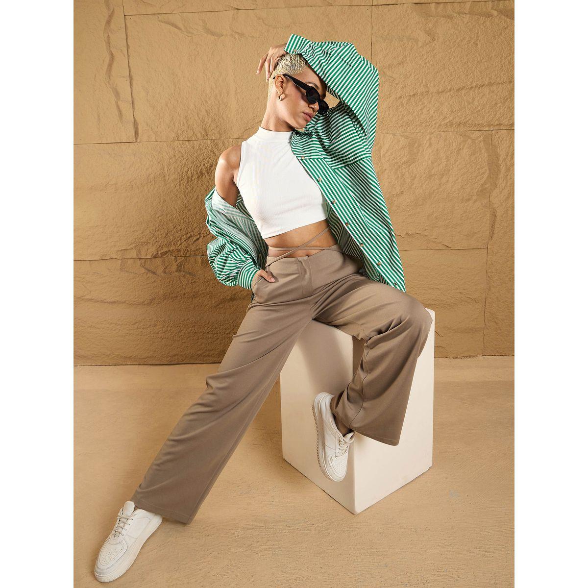 Sassafras X Styli  Tie-Up Waistband Straight Leg Pants-women-clothing-bottoms-trousers-image-2
