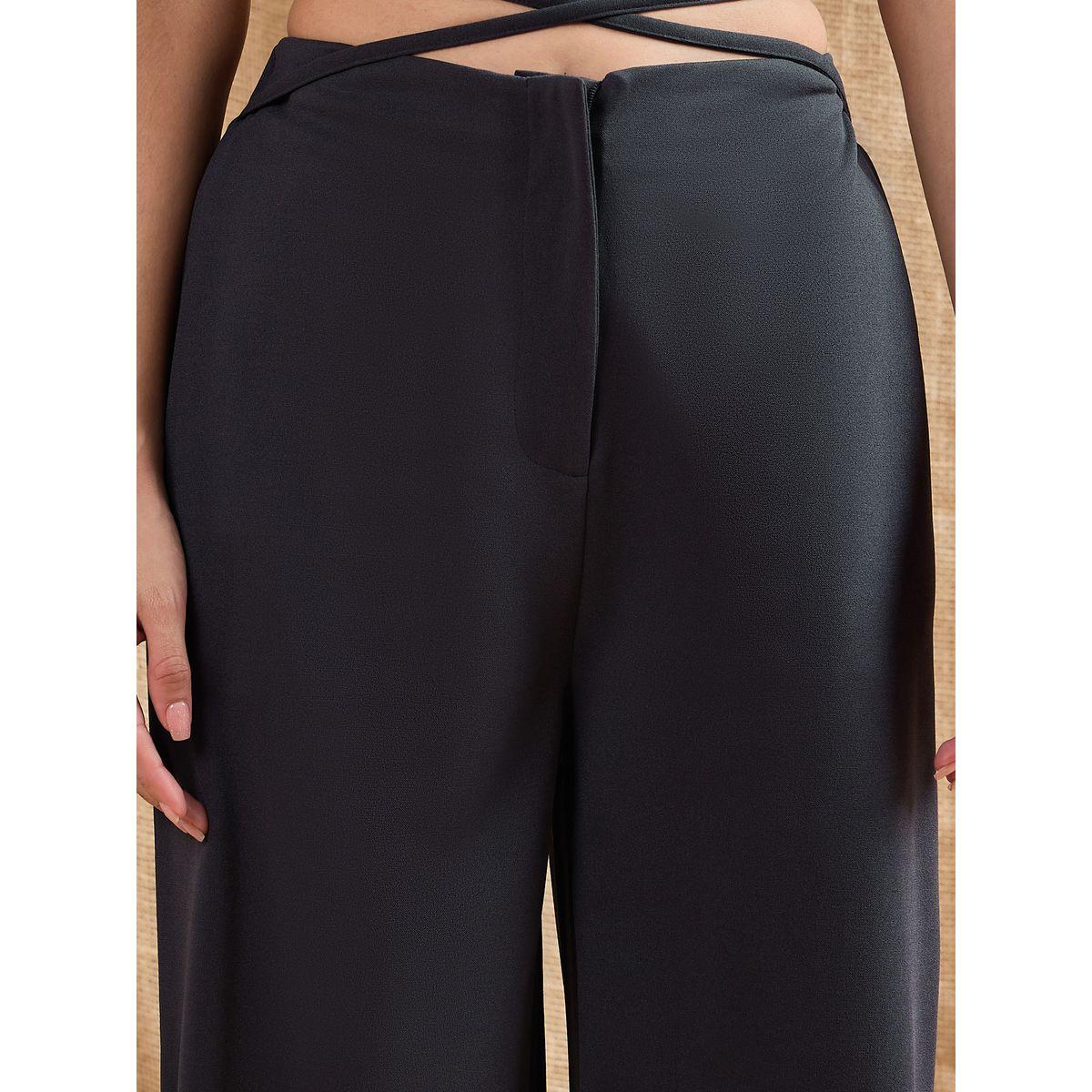 Sassafras X Styli  Tie-Up Waistband Straight Leg Pants-women-clothing-bottoms-trousers-image-4