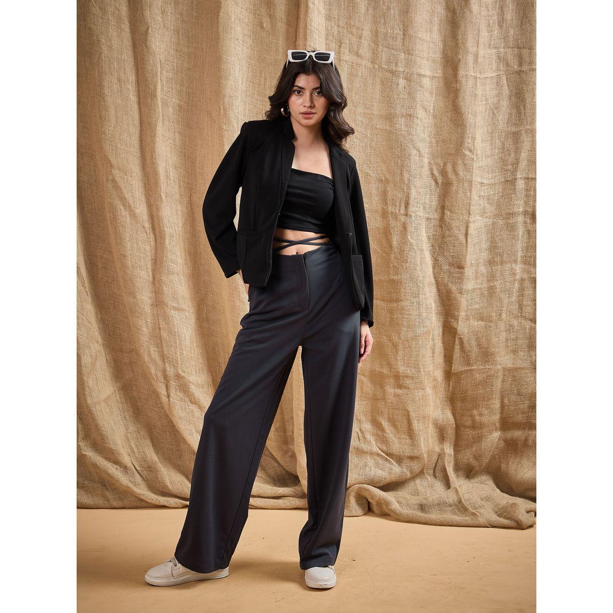 Sassafras X Styli  Tie-Up Waistband Straight Leg Pants-women-clothing-bottoms-trousers-image-6