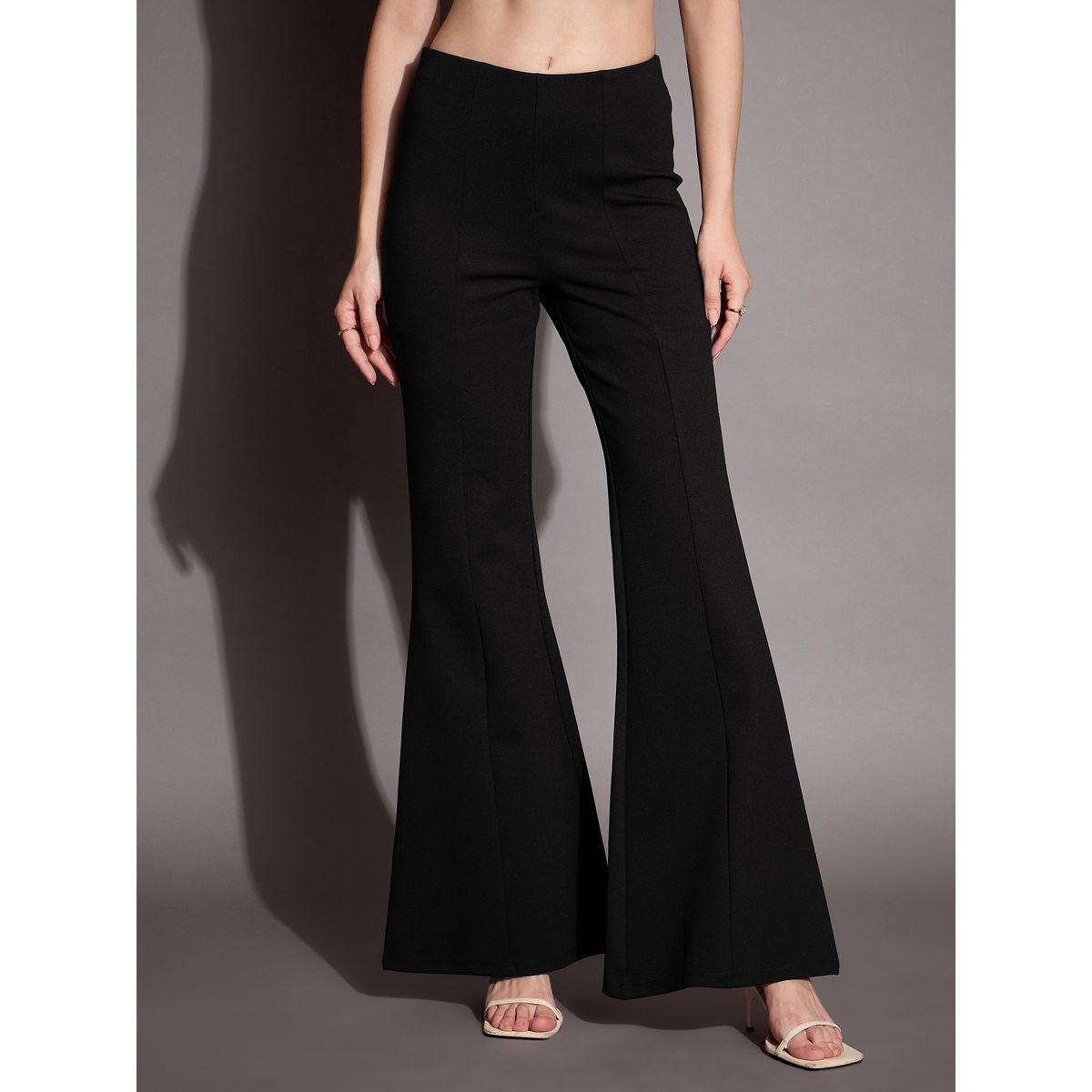 Sassafras X Styli  High Rise Bootcut Flared Trousers-women-clothing-bottoms-trousers-image-1